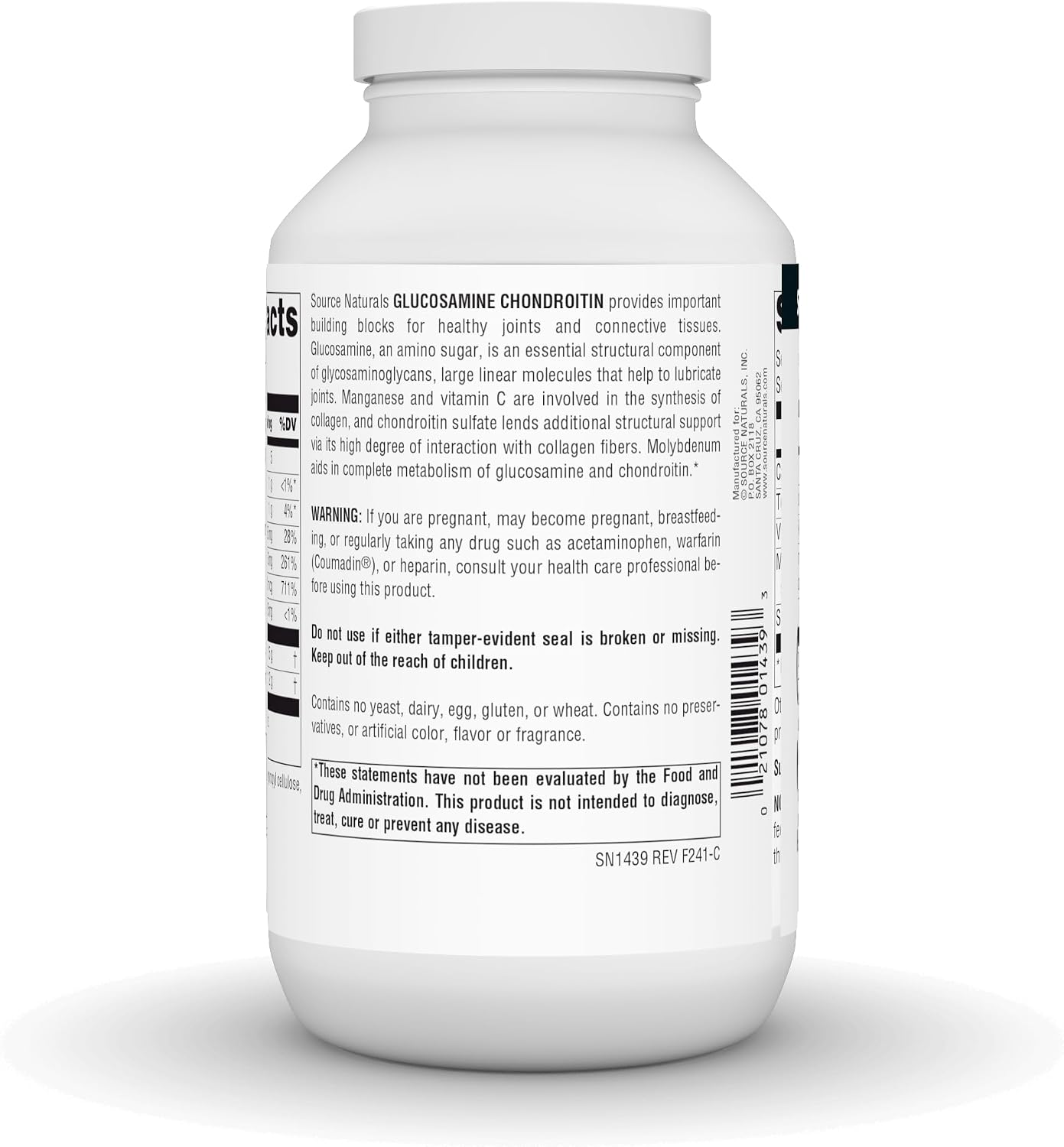 Source Naturals Extra Strength Glucosamine Chondroitin, 120 Tablets | Promotes Healthy Joints*