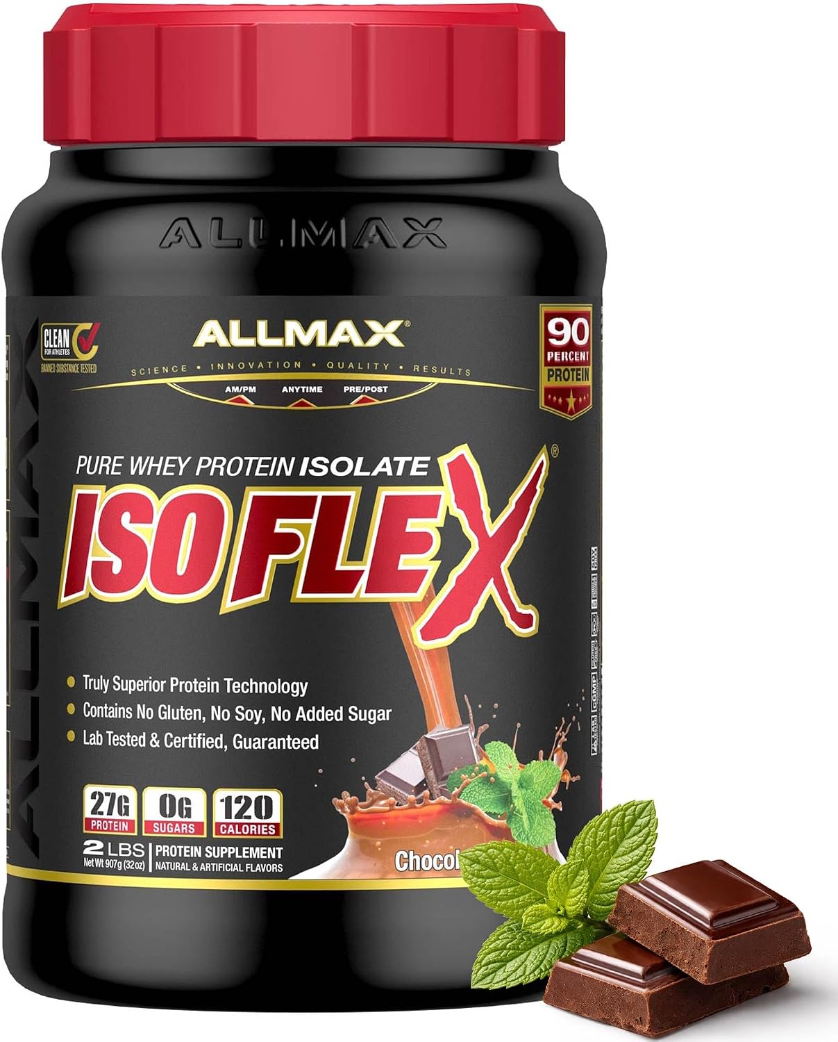 ALLMAX ISOFLEX Whey Protein Isolate, Chocolate Peanut Butter, 5 lb