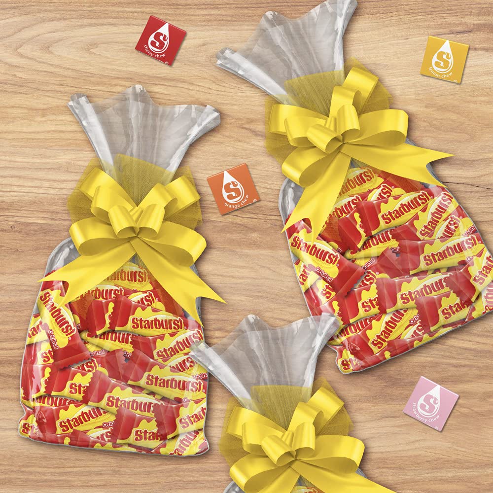 STARBURST Original Fun Size Individually Wrapped Chewy Party Favor Candy Bulk Box, 4 Pound Box