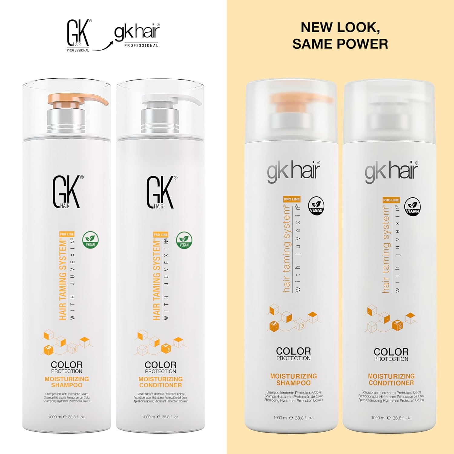 GK HAIR Keratin Shampoo and Conditioner set, Sulfate Free Moisturizing shampoo & conditioner for Color Treated Hair, Hydrating lightweight Formula for Dry, Damaged & Frizzy Hair 10.1oz each