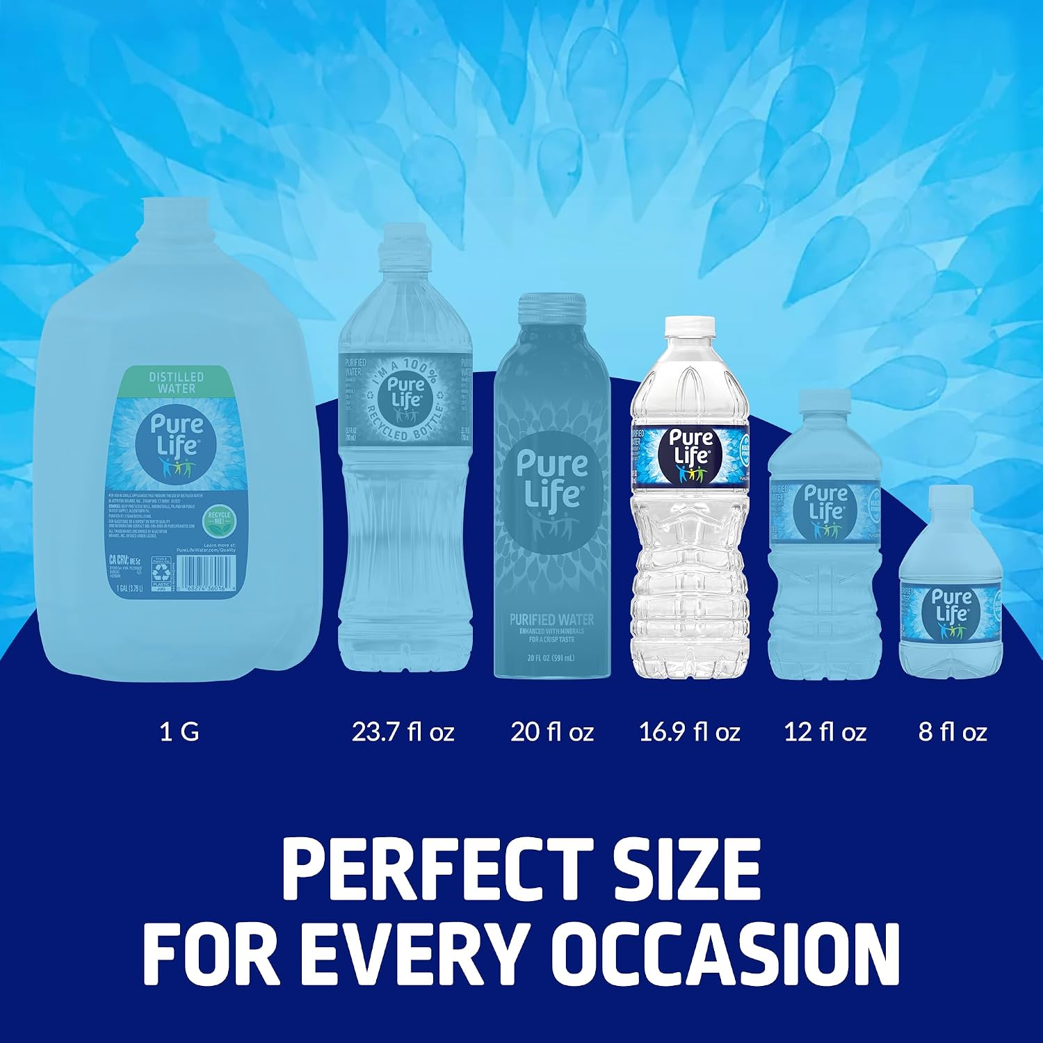 Pure Life Purified Bottled Water, 15 Pack - Still Drinking Water Enhanced with Minerals for a Crisp Taste - 16.9 Fl Oz - Toy Story 5 Packaging Graphics