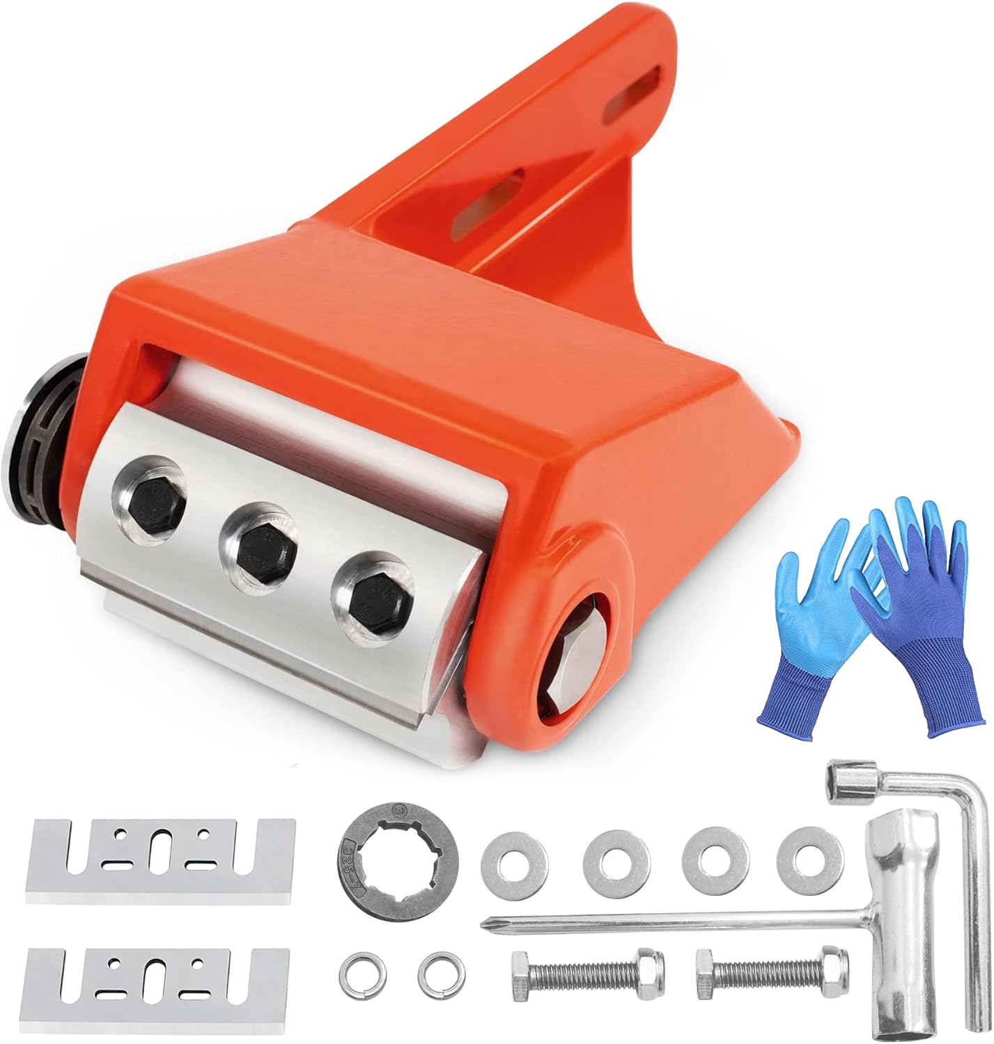 Log Peeler,Log Debarking Tool,Chainsaw Attachment for Wood Debarking,Chainsaw Accessories,Timber Framing Tool,Factory Outlet (Orange)