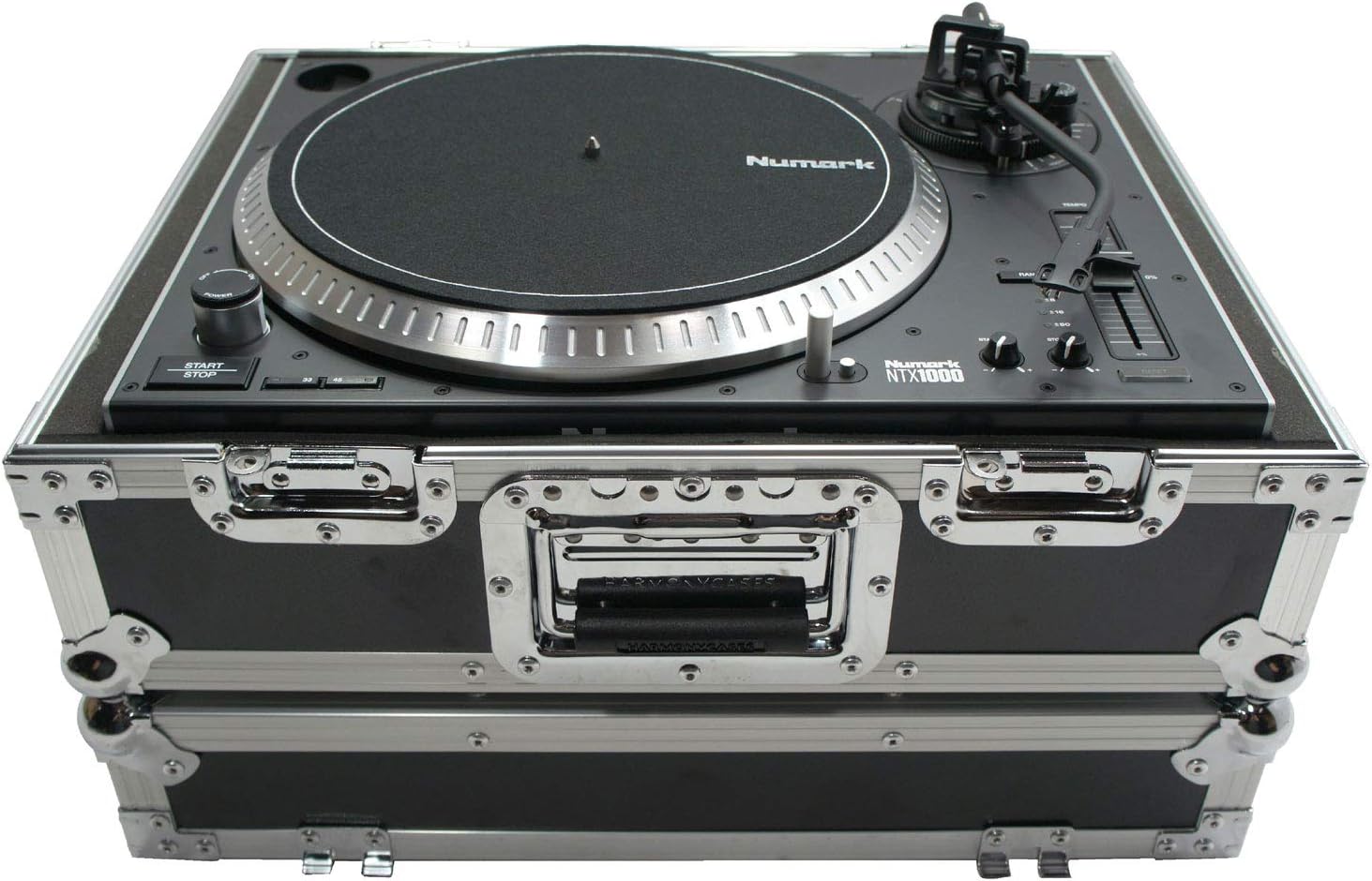 Turntable Flight Case Compatible with Technics 1200 - Harmony Cases | Foam lined interior, road ready DJ travel transport