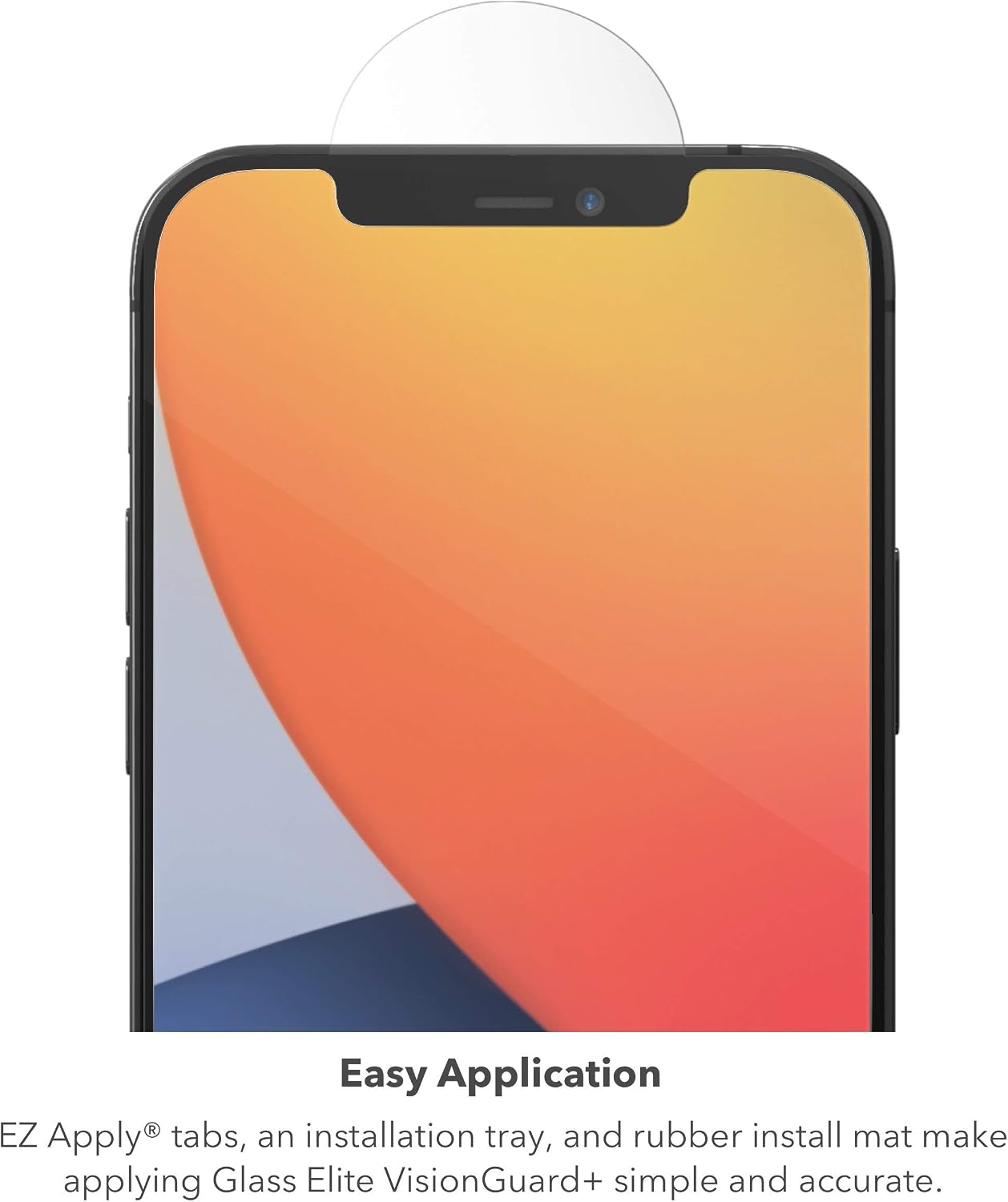 ZAGG Glass Elite VisionGuard+ Screen Protector - iPhone 12 Mini - Impact Protection, Scratch, Fingerprint, Smudge, InvisibleShield, Oil Resistant