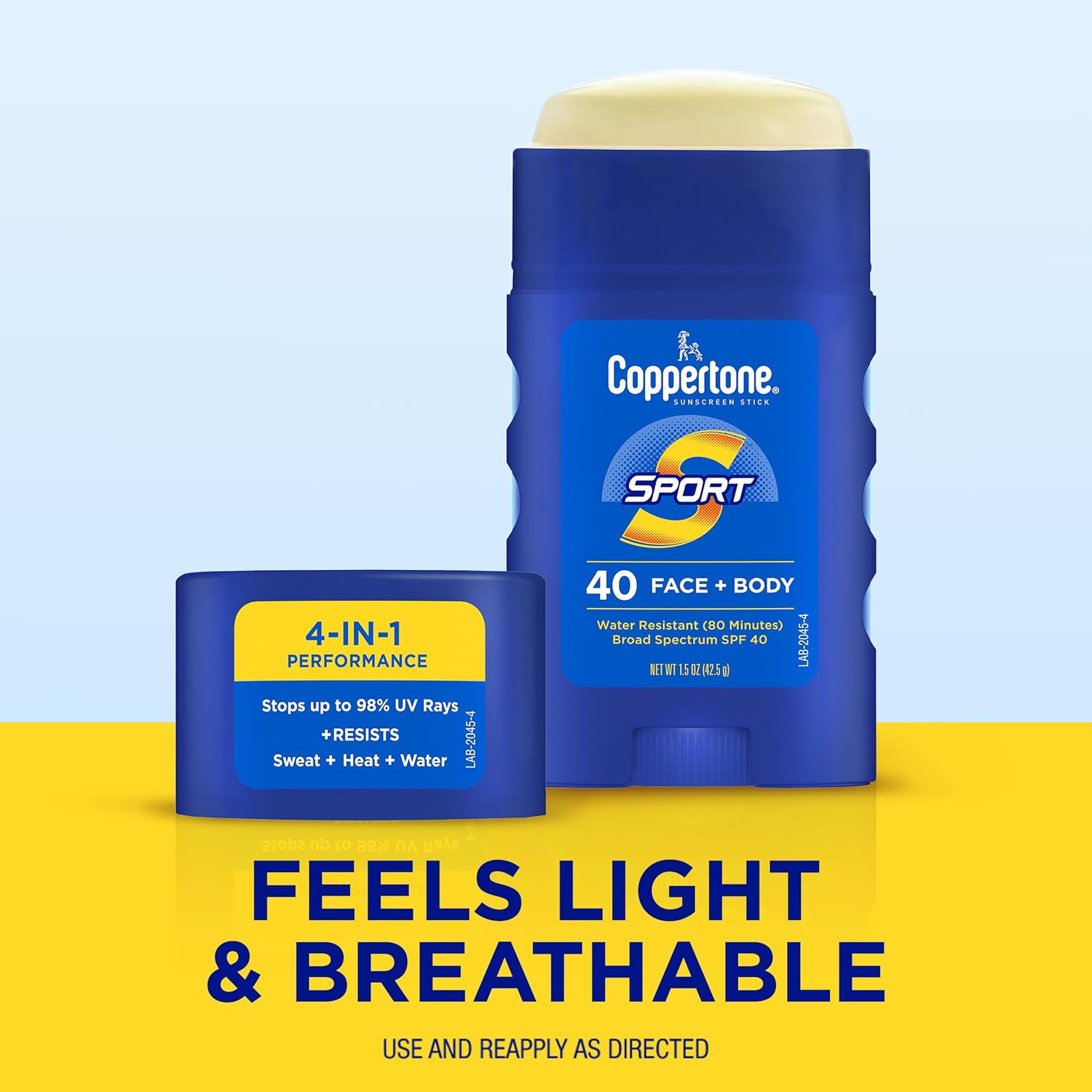 Coppertone SPORT Sunscreen Lotion SPF 30, 7 FL OZ | Sunscreen Lotion with Vitamin E, Sweat, Heat and Water Resistant, PABA, Oxybenzone, Octinoxate, Paraben and Dye Free