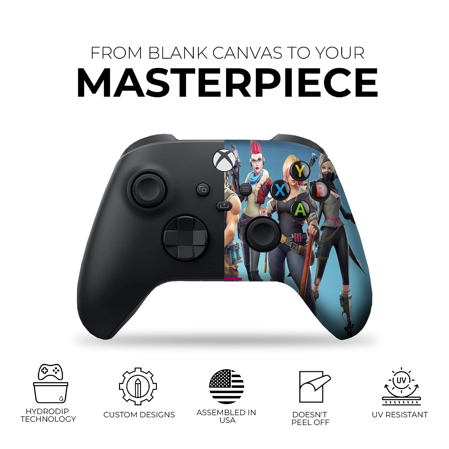 DreamController Green Weed Grass Custom X-box Controller Wireless compatible with X-box One/Series X/S Proudly Customized in USA with Permanent