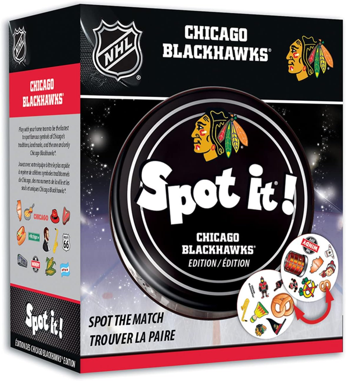 Masterpieces NHL Unisex-Teen Spot It! Card Game