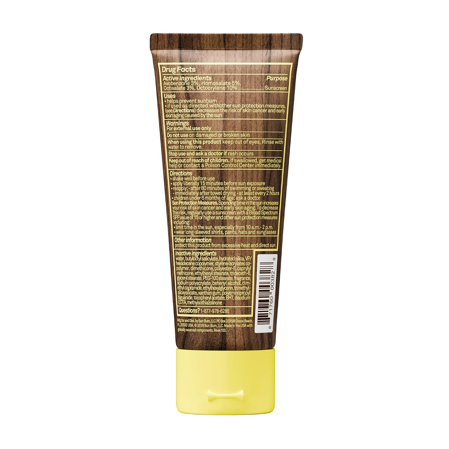 Sun Bum Original SPF 50 Sunscreen Body Lotion - 8 oz | Broad Spectrum Moisturizing Sunscreen with Vitamin E, Hawaii 104 Act Compliant (Made without Octinoxate & Oxybenzone)