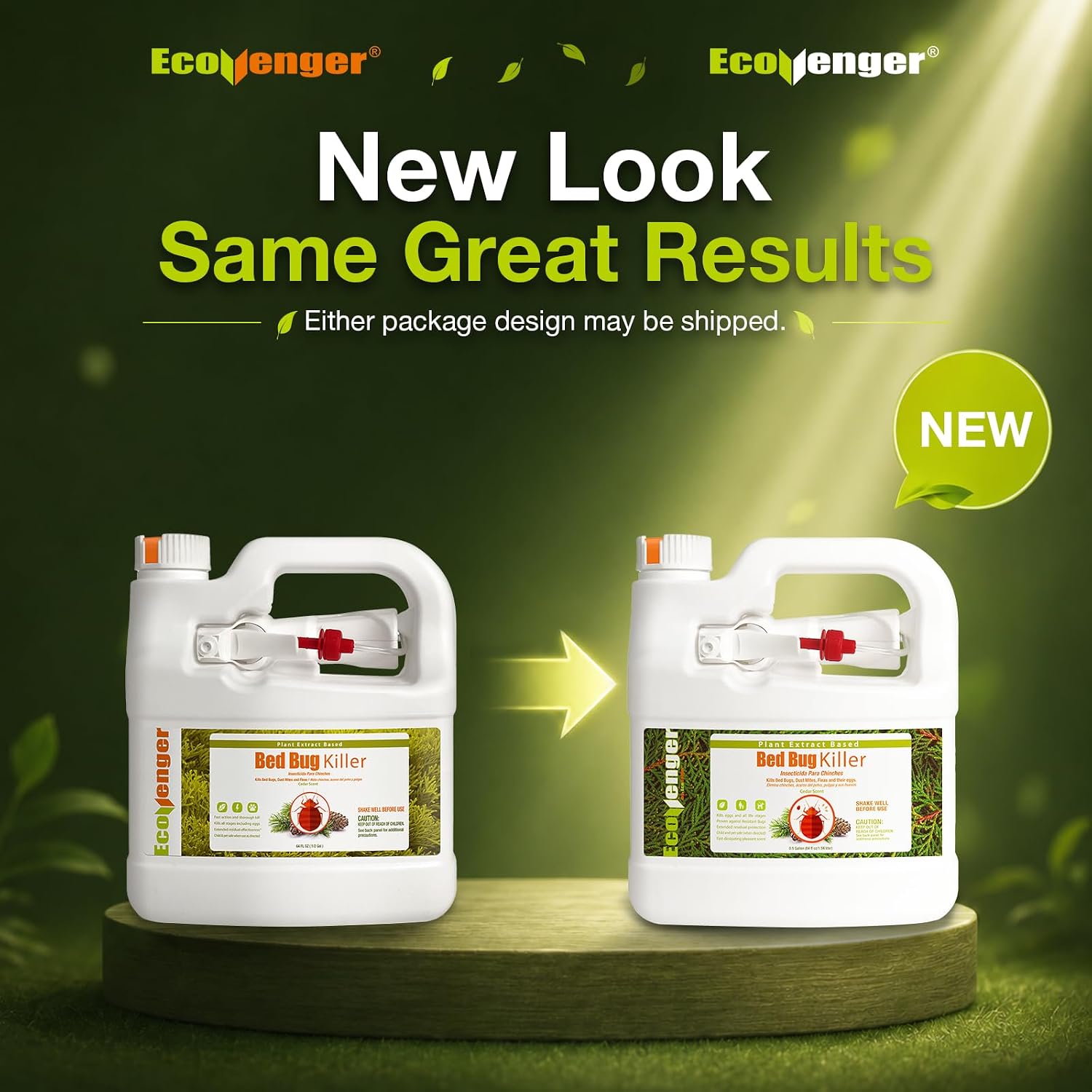 Bed Bug Killer 16 oz EcoVenger by EcoRaider, 100% Kill Efficacy, Bedbugs & Mites, Kills Eggs & The Resistant, Lasting Protection, USDA BIO-Certified, Plant Extract Based & Non-Toxic, Child & Pet Safe