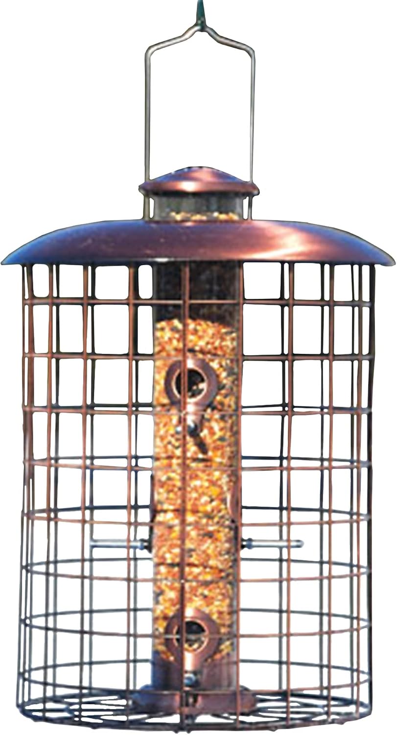 Woodlink WLCOPCAGE6S Coppertop Cages 6-Port Seed Feeder