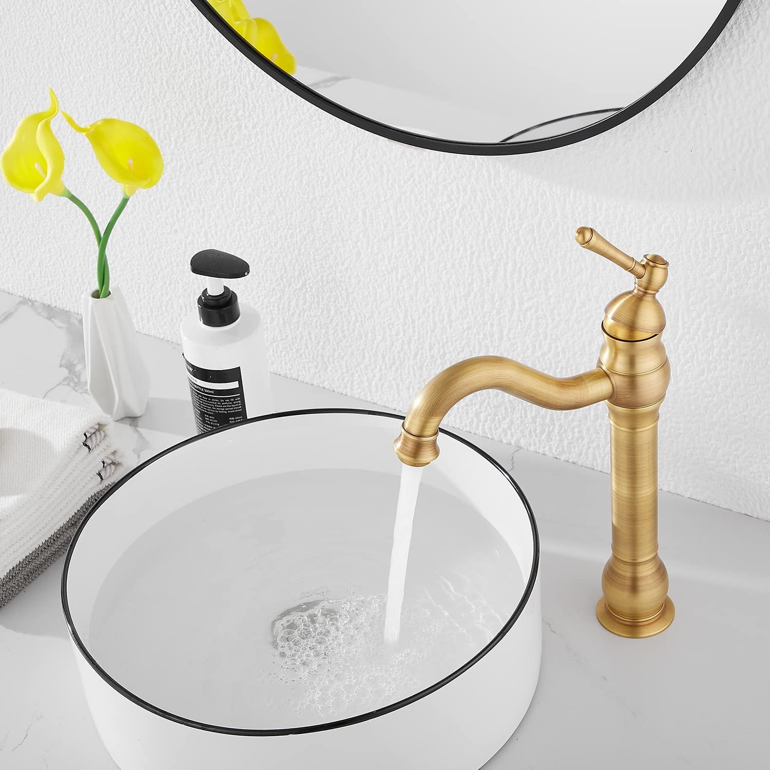 Oil Rubbed Bronze Bathroom Faucet Single Handle One Hole