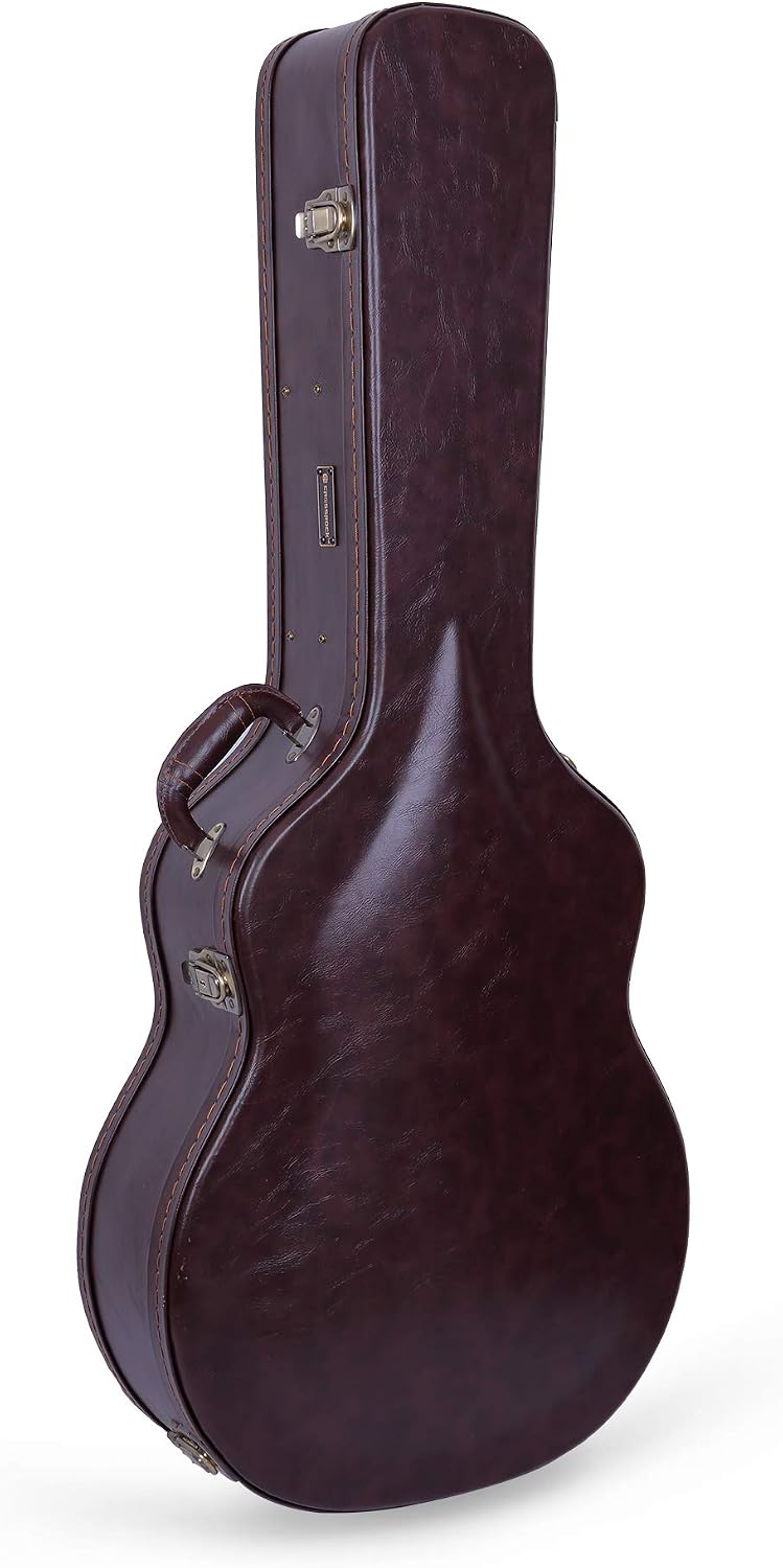 Crossrock Hardshell Arch Top wood case fits SG Electric Guitars-Black(CRW600SGBK)