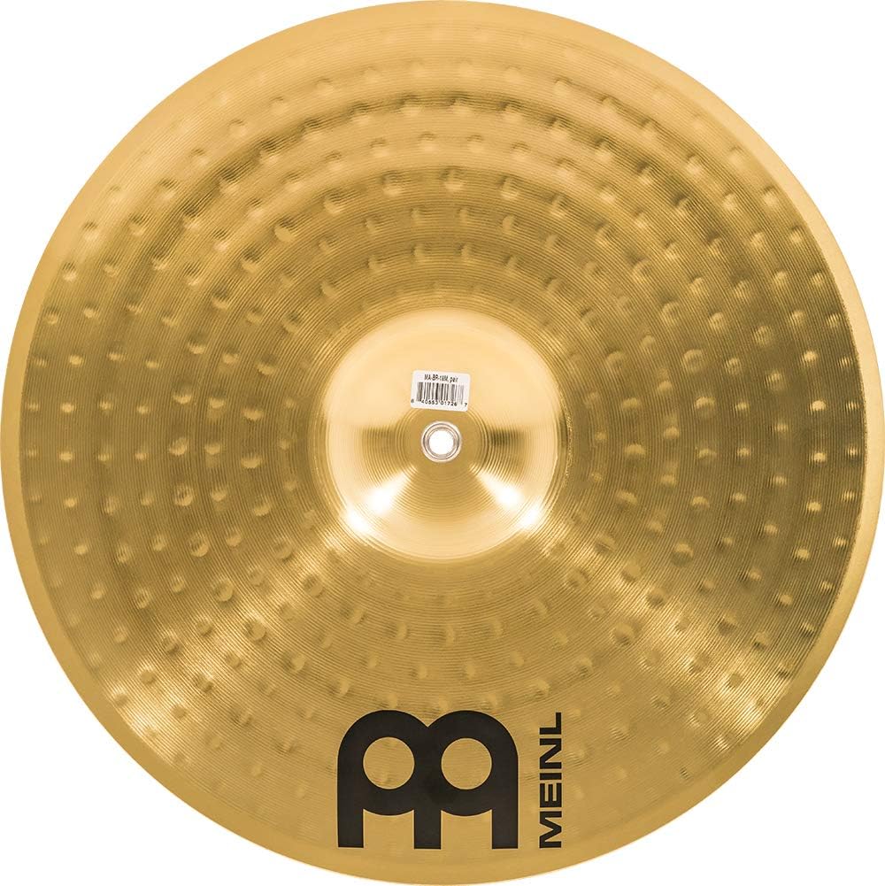 Meinl 14” Marching Cymbal Pair with Straps - Brass Alloy Traditional Finish - Made In Germany, 2-YEAR WARRANTY (MA-BR-14M)