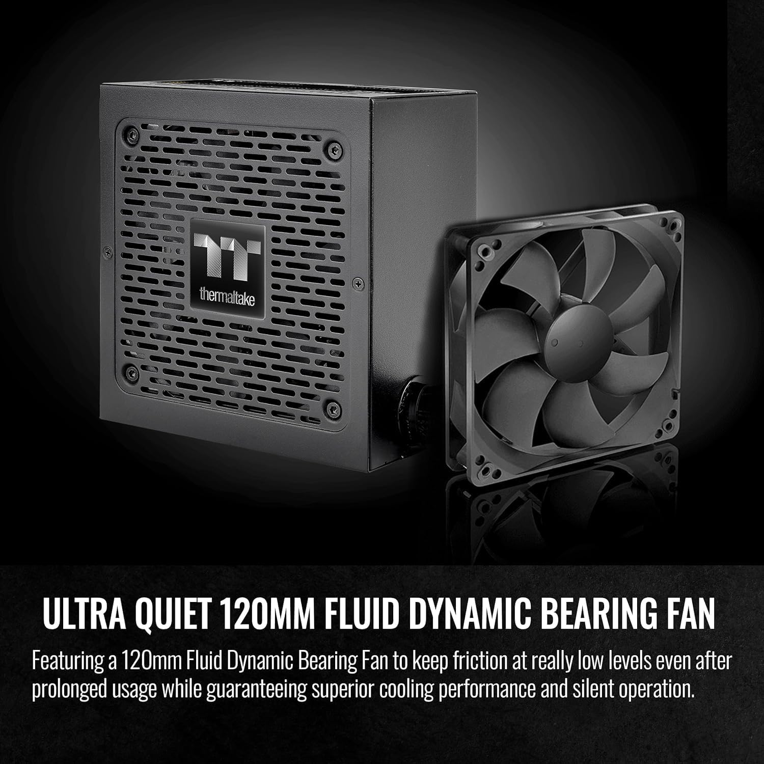 Thermaltake Smart 500W 80+ White Certified PSU, Continuous Power with 120mm Ultra Quiet Cooling Fan, ATX 12V V2.3/EPS 12V Active PFC Power Supply PS-SPD-0500NPCWUS-W