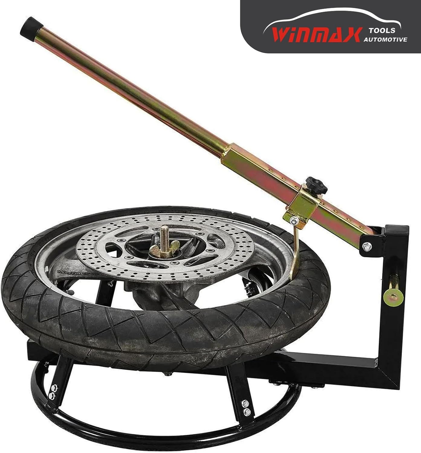 Tire Change Stand for 16" to 21" Tires, Portable Motorcycle Tire Changing Stand With Adjustable Bead Breaker Lever
