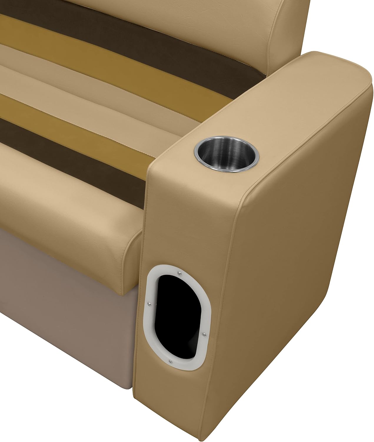 Wise 8WD110-207 Deluxe Series Pontoon Left Arm Rest, Sand