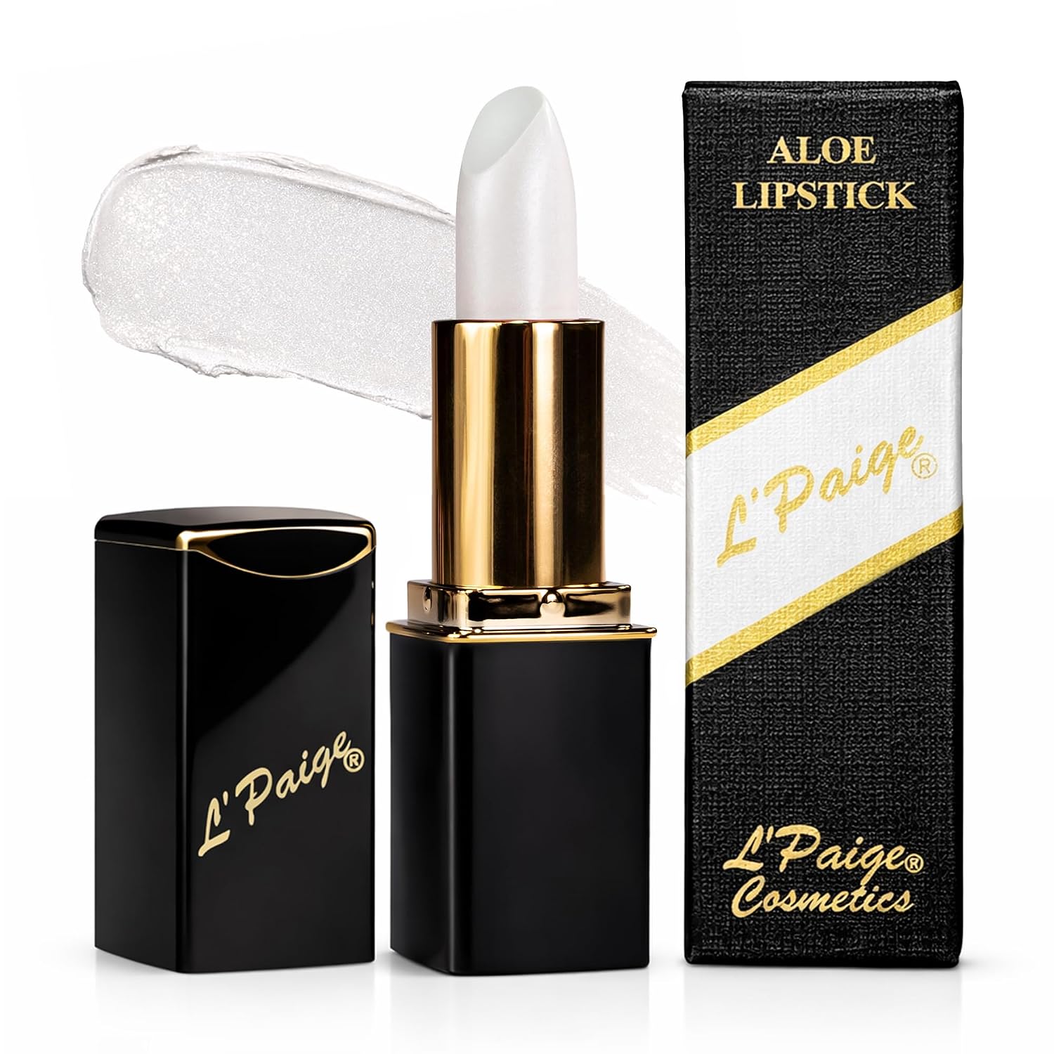 L’Paige Rosy Pearl Lipstick | Sheer Neutral Rose Lip Color | Aloe Vera Moisturizing Formula | Long-Lasting Hydrating Finish | Soft Silvery Pink Shade L56