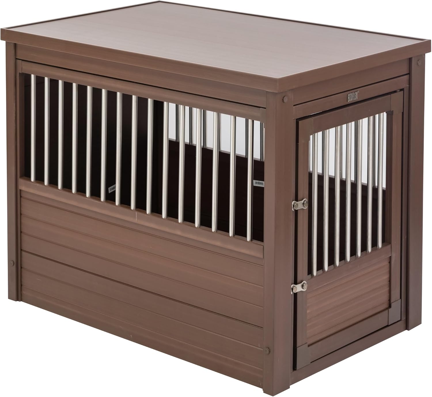 New Age Pet ecoFLEX Pet Crate/End Table, Small, Grey, Model:EHHC405S