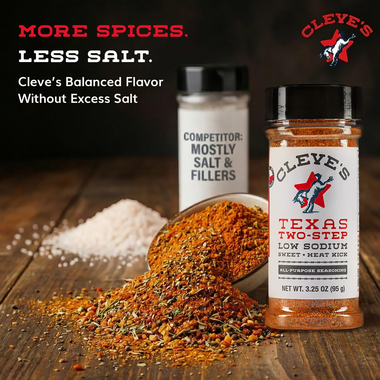 Cleve's Gourmet, Steak Seasoning for Grilling & Cooking, Steak Rub with Smoky Charred Flavor, Prime Rib Seasoning & Beef Seasoning, (Small, Cowboy Charcoal Steak Seasoning)