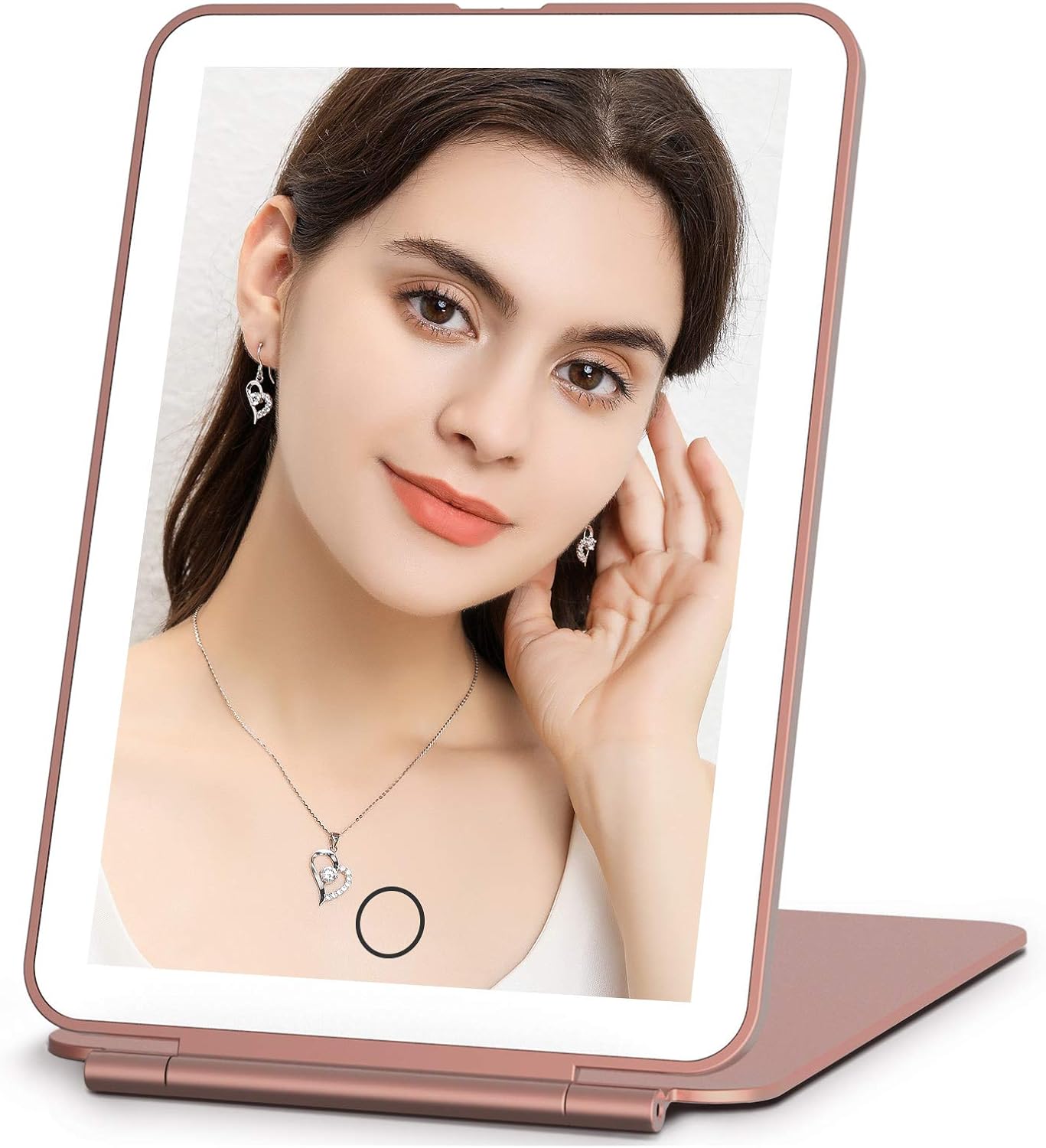 FUNTOUCH Rechargeable Travel Makeup Mirror with 72 Led Lights