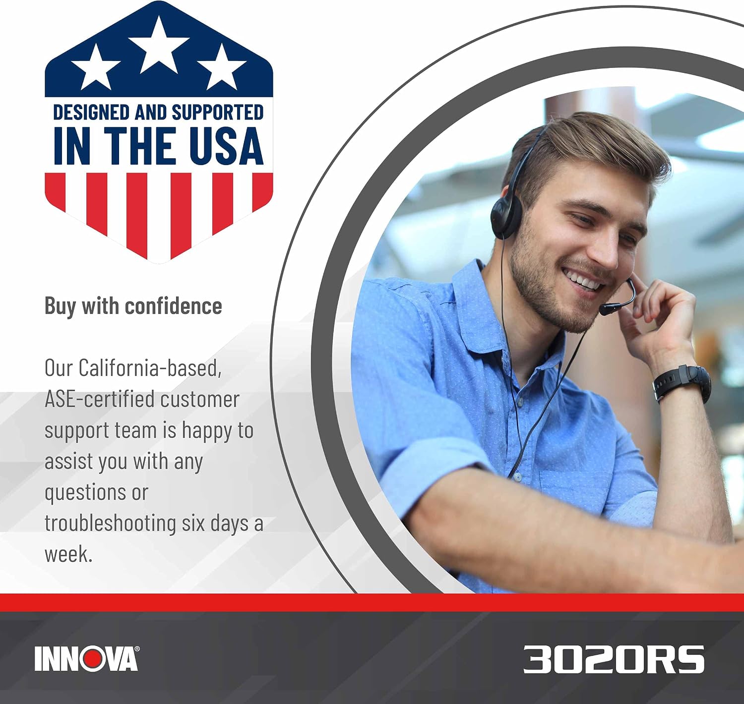 INNOVA 3020RS Fast & Easy-to-Use Check Engine Code Reader, OBD2 Scan tool for ABS Clear with Fix & Part Recommendations, Maintenance Schedules