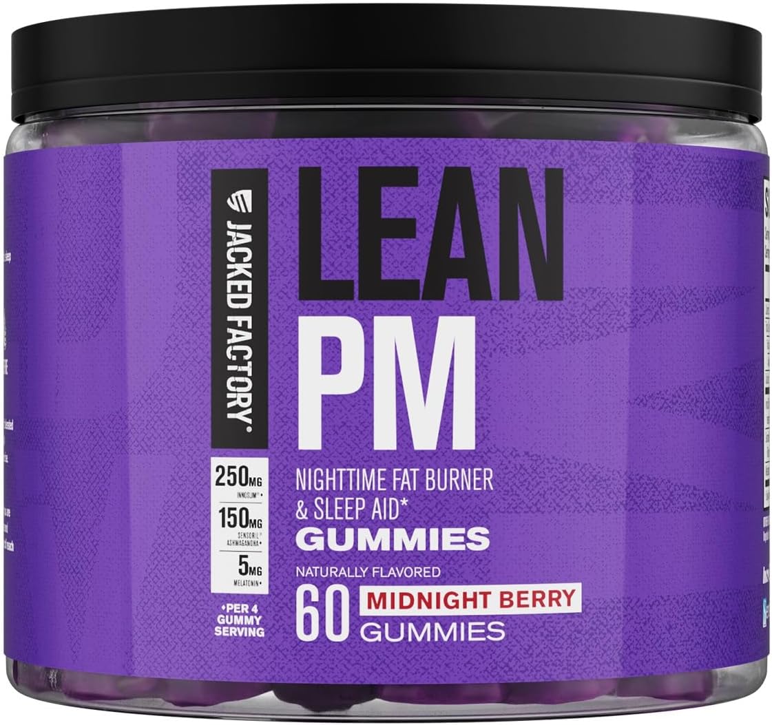 Jacked Factory Lean PM Night Time Fat Burner, Sleep Aid Supplement