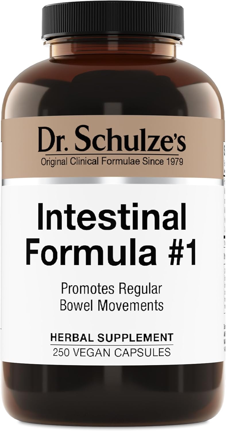 Dr. Schulze's Intestinal Formula #1 - Bowel Movement Supplement for Colon Health Support - Bloating & Constipation Relief- Intestinal Cleanse