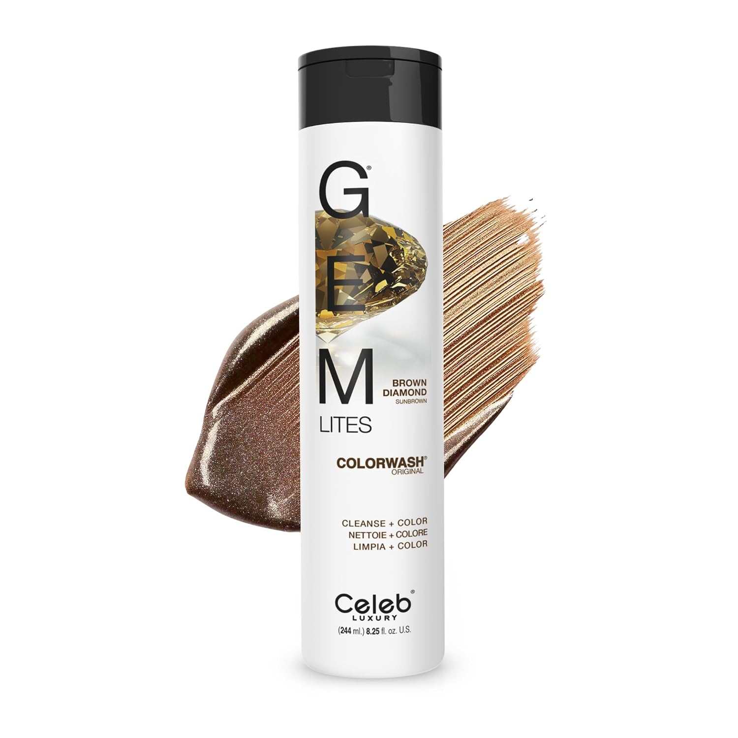 Celeb Luxury Colorwash Color Depositing Shampoo - Color Refresher, Vegan Hair Dye, Bondfix Bond Rebuilder, Viral and Gem Lites