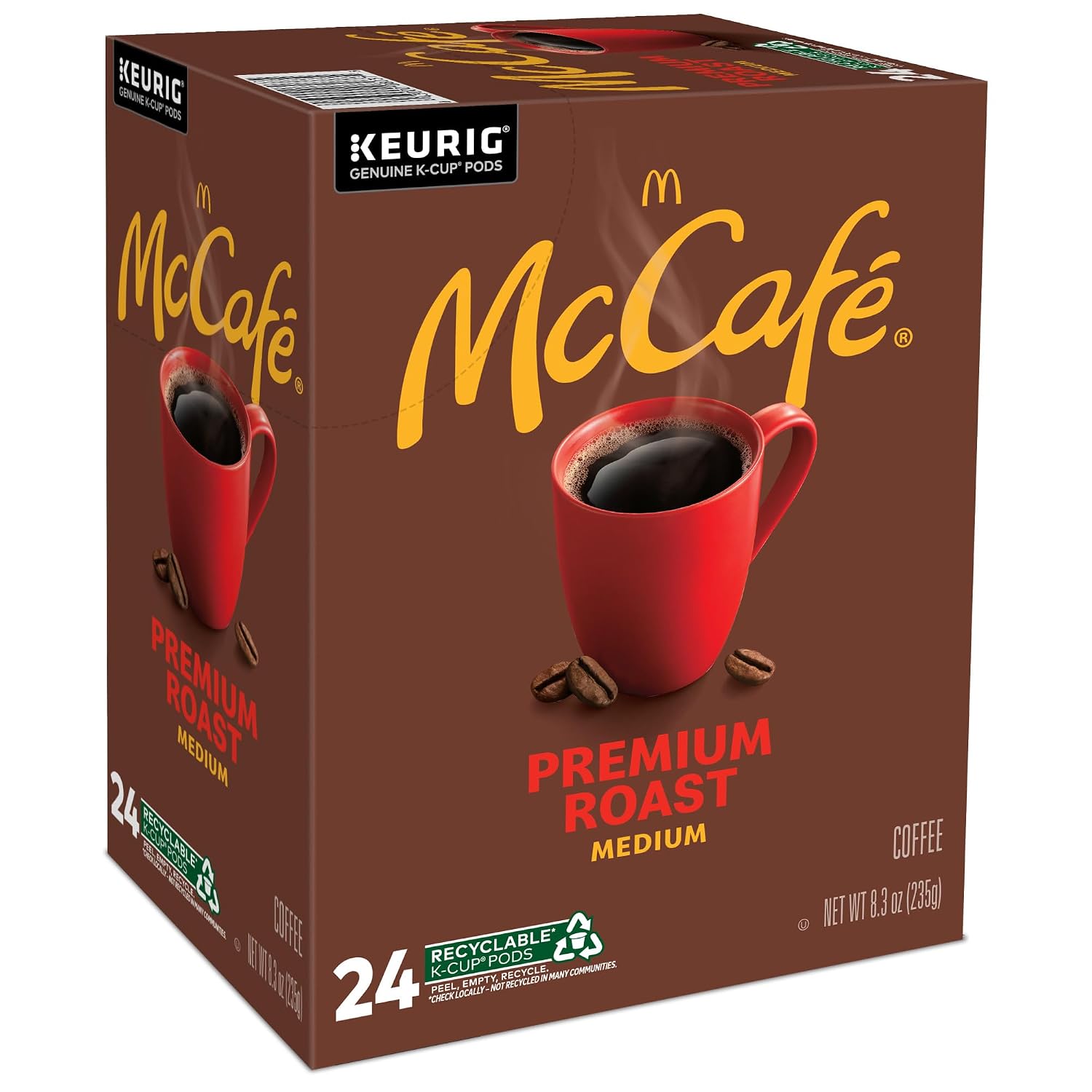 McCafe Premium Roast Coffee, Single Serve Keurig K-Cup Pods, Medium Roast, 84 Count