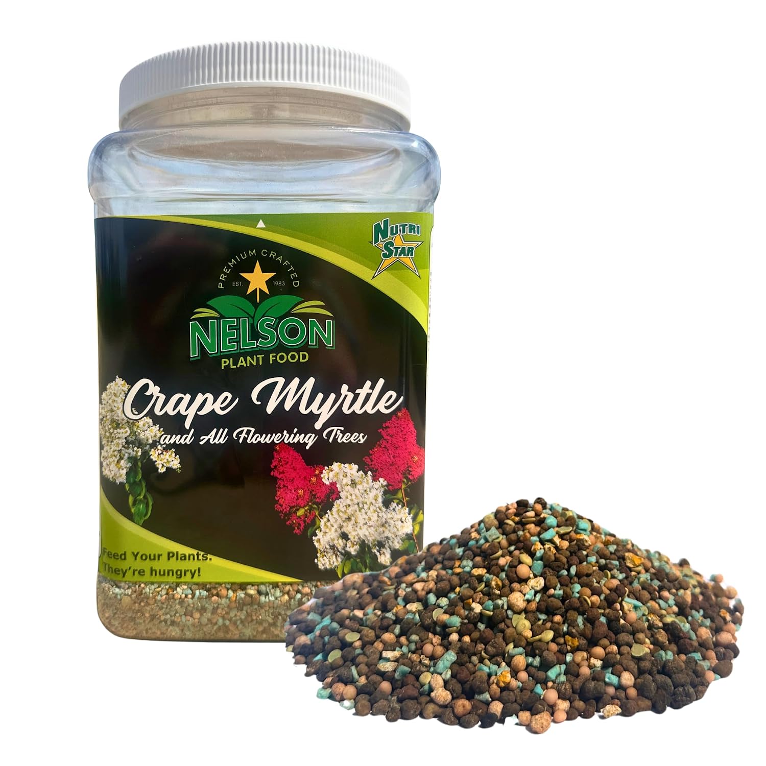 Crape Myrtle & All Flowering Trees Desert Willow Mimosa Orchid Tree Indoor Outdoor Container Grown Granular Fertilizer NutriStar 10-15-9 (2 lb.)