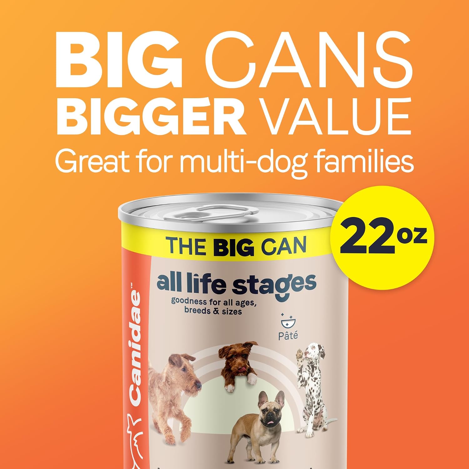 Canidae All Life Stages Premium Wet Dog Food for All Breeds, All Ages, Chicken & Rice Recipe, 13 oz. (Case of 12)