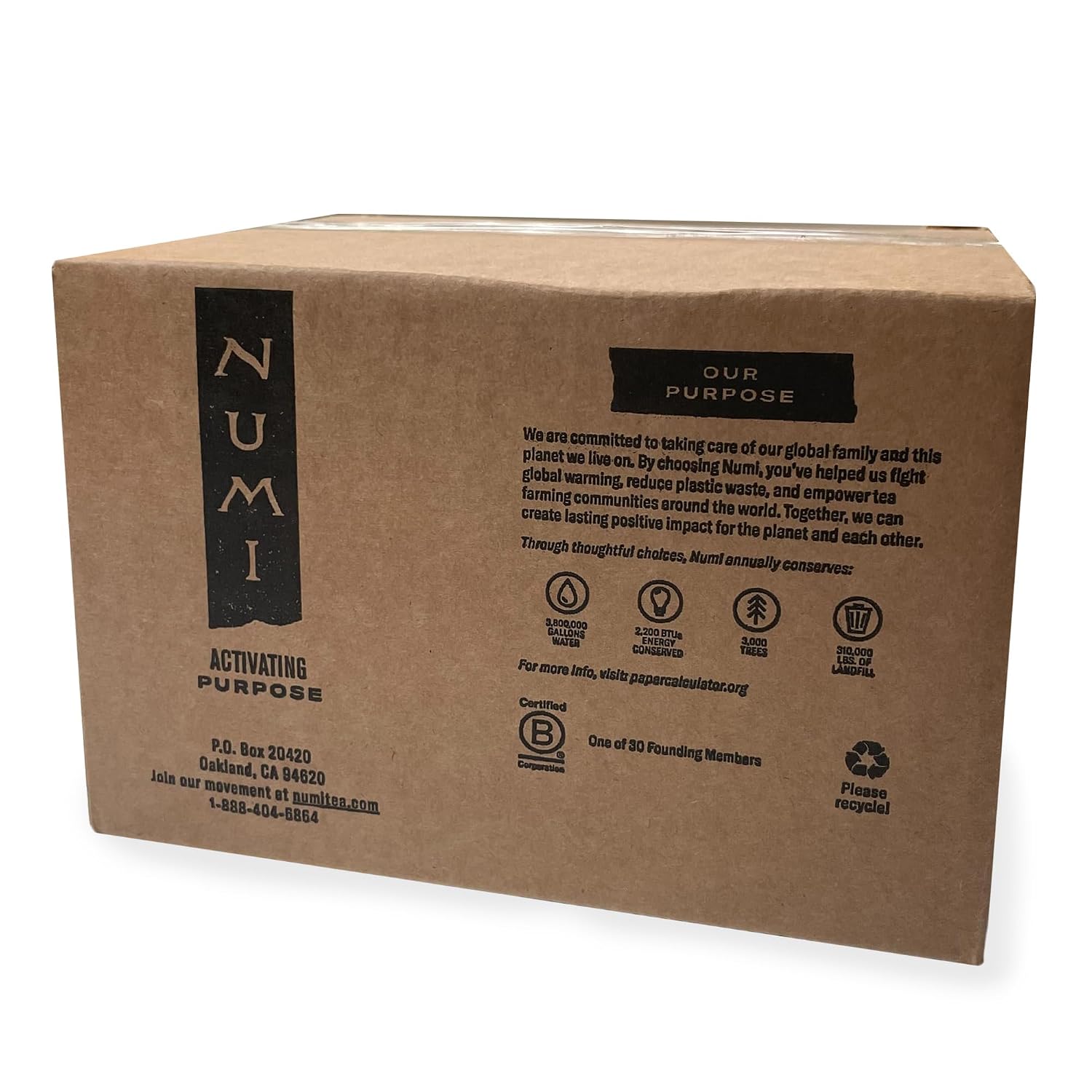 Numi Organic Gunpowder Green Tea – 54 Green Tea Bags – Bold, Smooth Flavor, Packed with Antioxidants, Naturally Energizing, Microplastic-Free Tea Bags