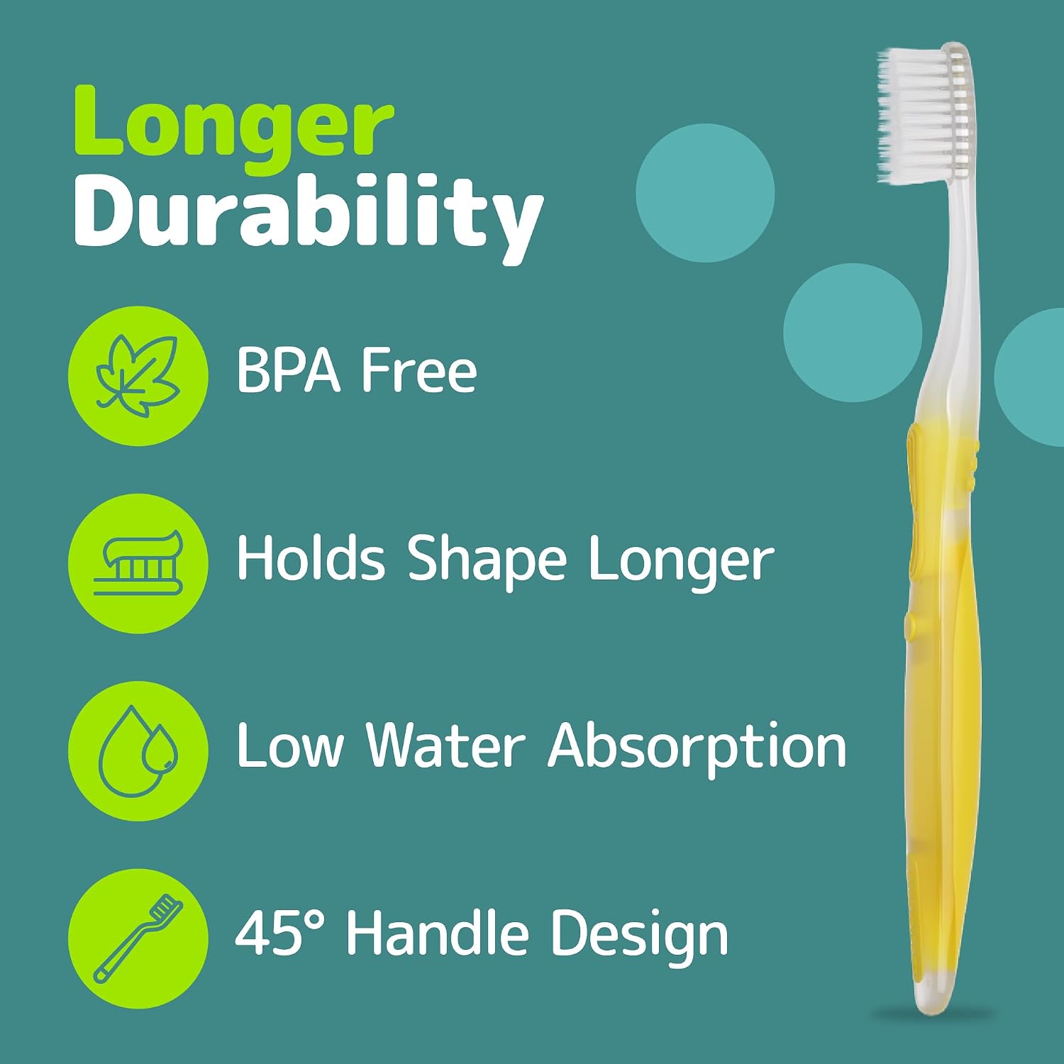 NIMBUS Extra Soft Toothbrushes (Regular Size Head), Periodontist Design Tapered Bristles for Sensitive Teeth & Receding Gums (5 Pack, Colors May Vary)