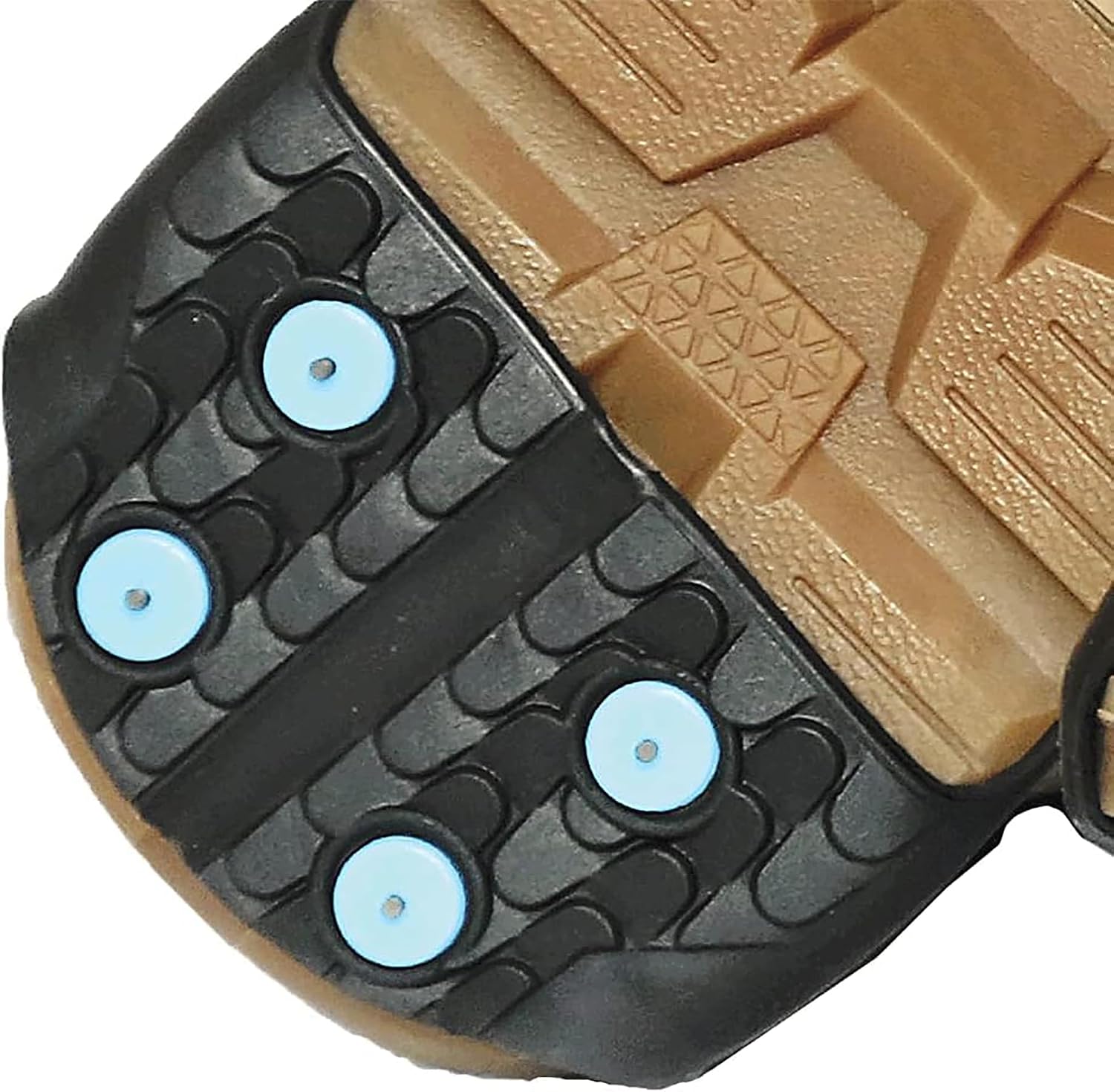Due North All Purpose Industrial Ice Cleats for Men & Women - Traction Aids for Walking & Working on Snow/Ice - 16 Spikes