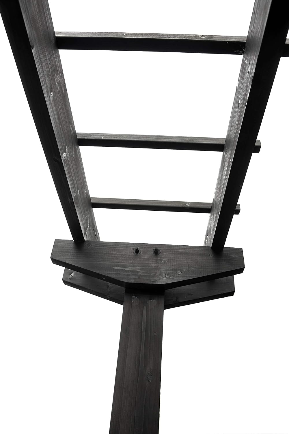 Vita Charcoal Gray Wildwood Cedar Arbor – 72" W x 90" H, Garden Arch for Climbing Plants, Wedding Ceremony & Backyard Décor