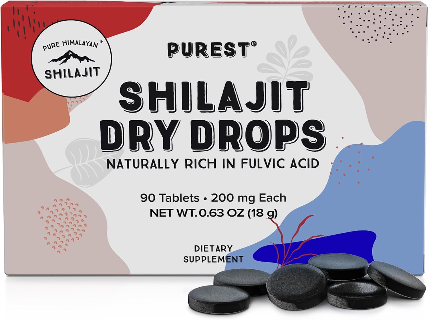 Pure Himalayan Shilajit | 100% Pure Natural Shilajit Grade A Max Potency 85+ Trace Minerals & Fulvic Acid | 3rd Party US Lab Tested | Altai Tablets