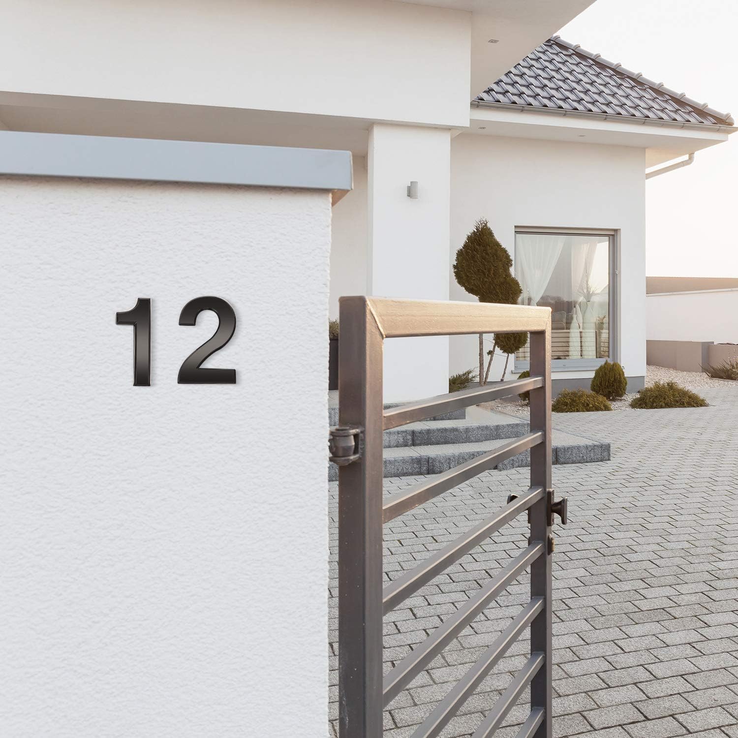 20 Pieces House Numbers Mailbox Numbers 0-9, 3D Door Address Numbers Self Adhesive Mailbox Numbers Sticker or House, Apartment, Office, Hotel Room
