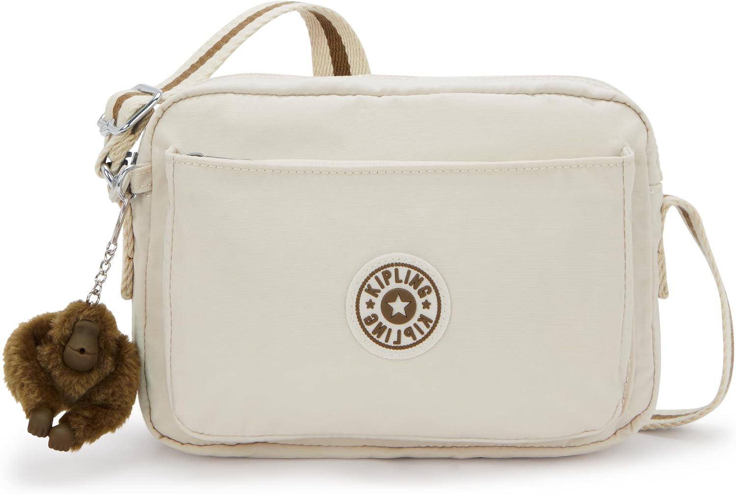 Kipling Women’s Abanu Medium Crossbody Bag, Lightweight, Adjustable Nylon Waist Pack with Multi-Compartment Zip Pockets