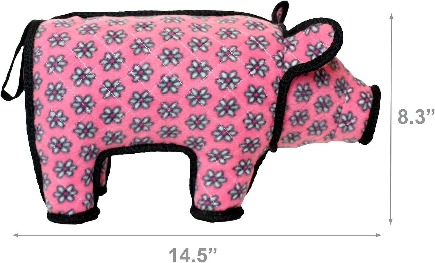 TUFFY® : Cow Dog Toy: Ultra Durable Plush Toy with Multiple Layers & Reinforced Seams, Washable and Floats, Original Construction
