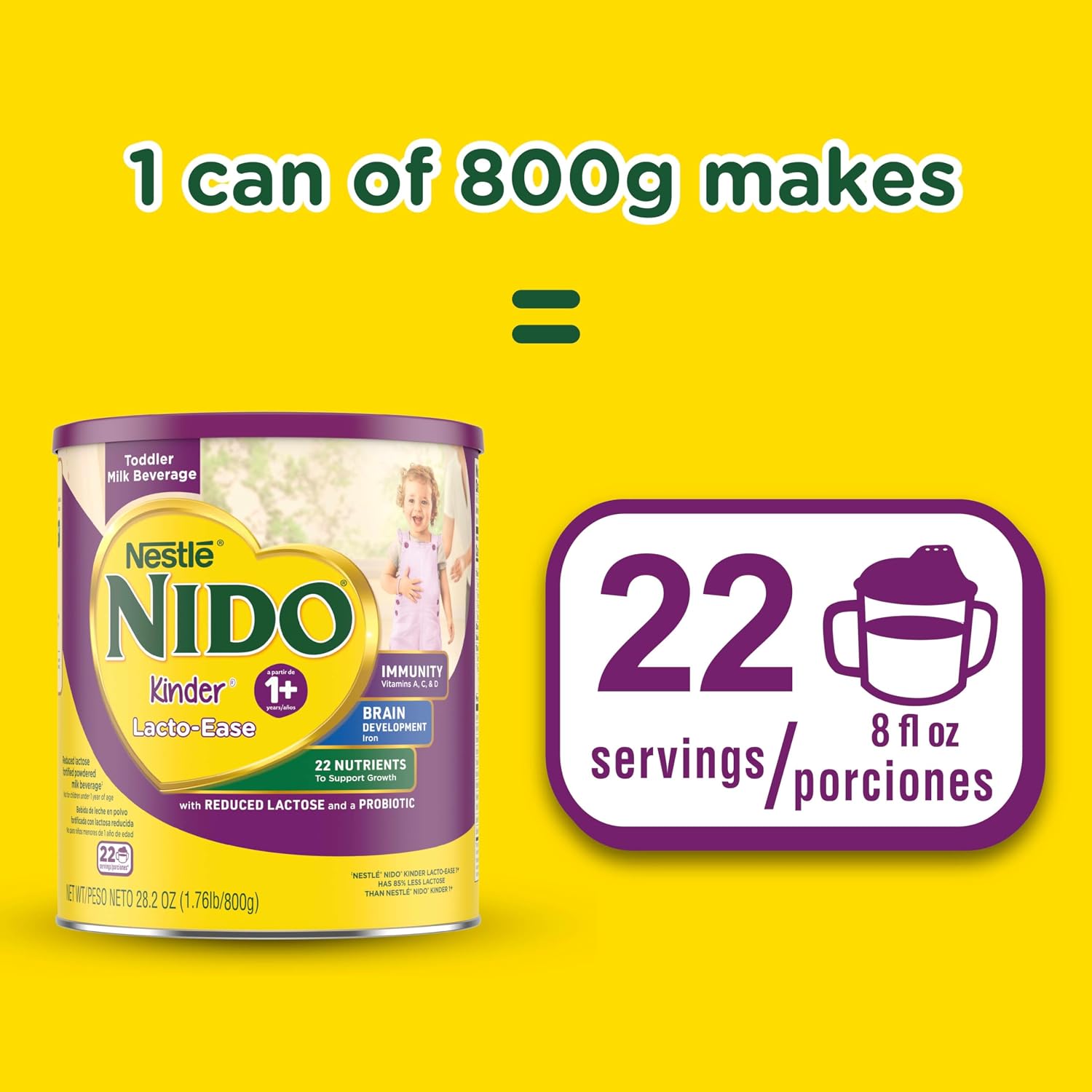 Nestle Nido Lacto-Ease Toddler Milk Powder 28.2 oz