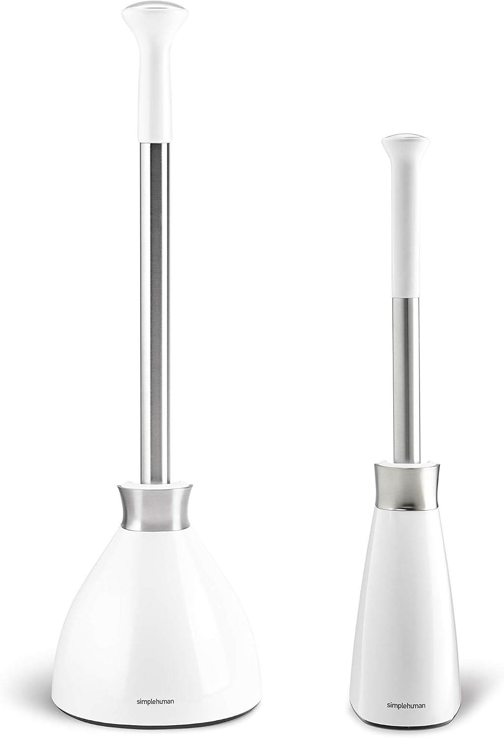 simplehuman Toilet Brush with Caddy Stainless Steel, Black