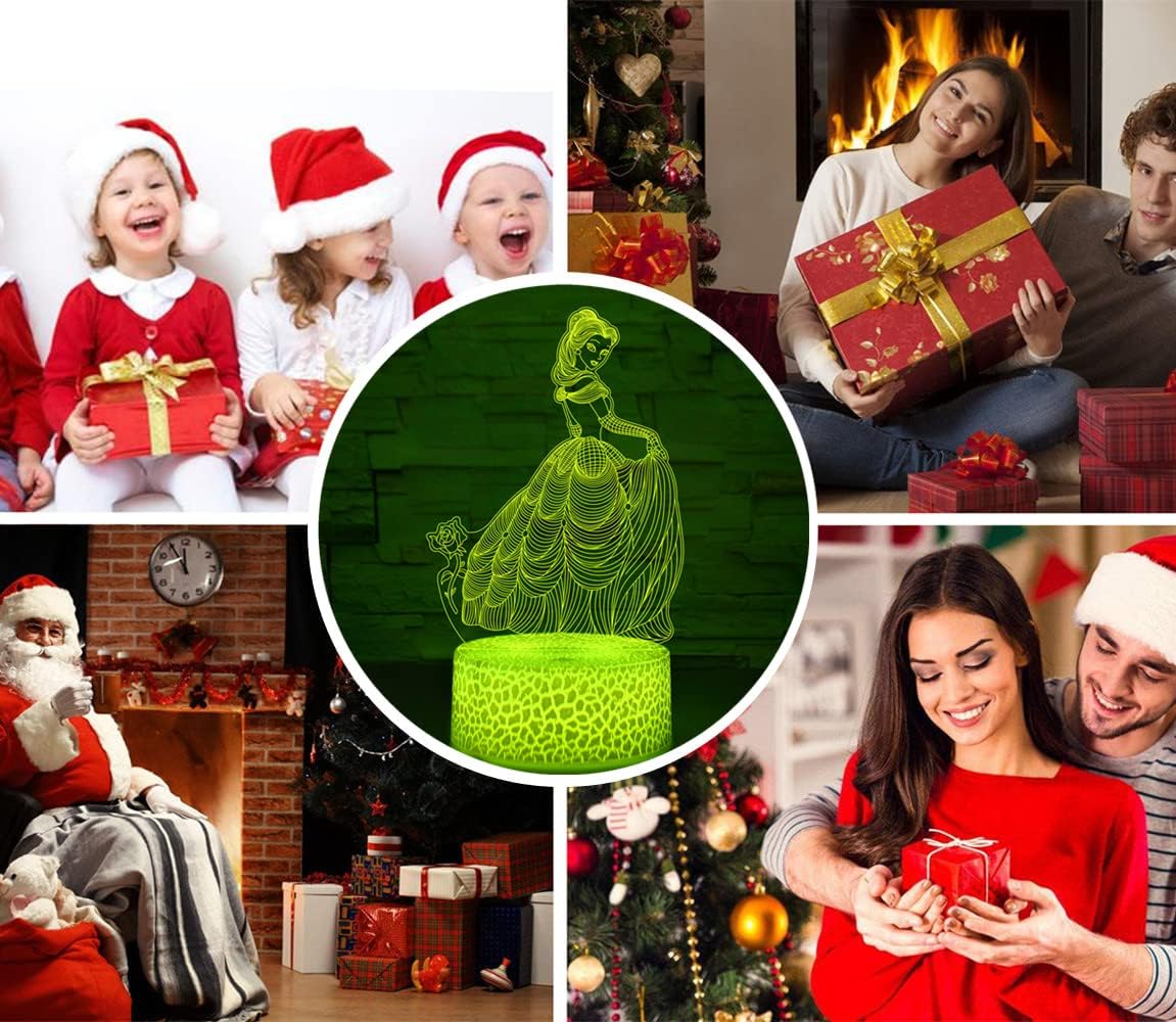 i-CHONY Dinosaur Toy T-Rex 3D Night Light for Kids, 16 Colors Dimmable Dinosaur Led Light with Remote & Smart Touch