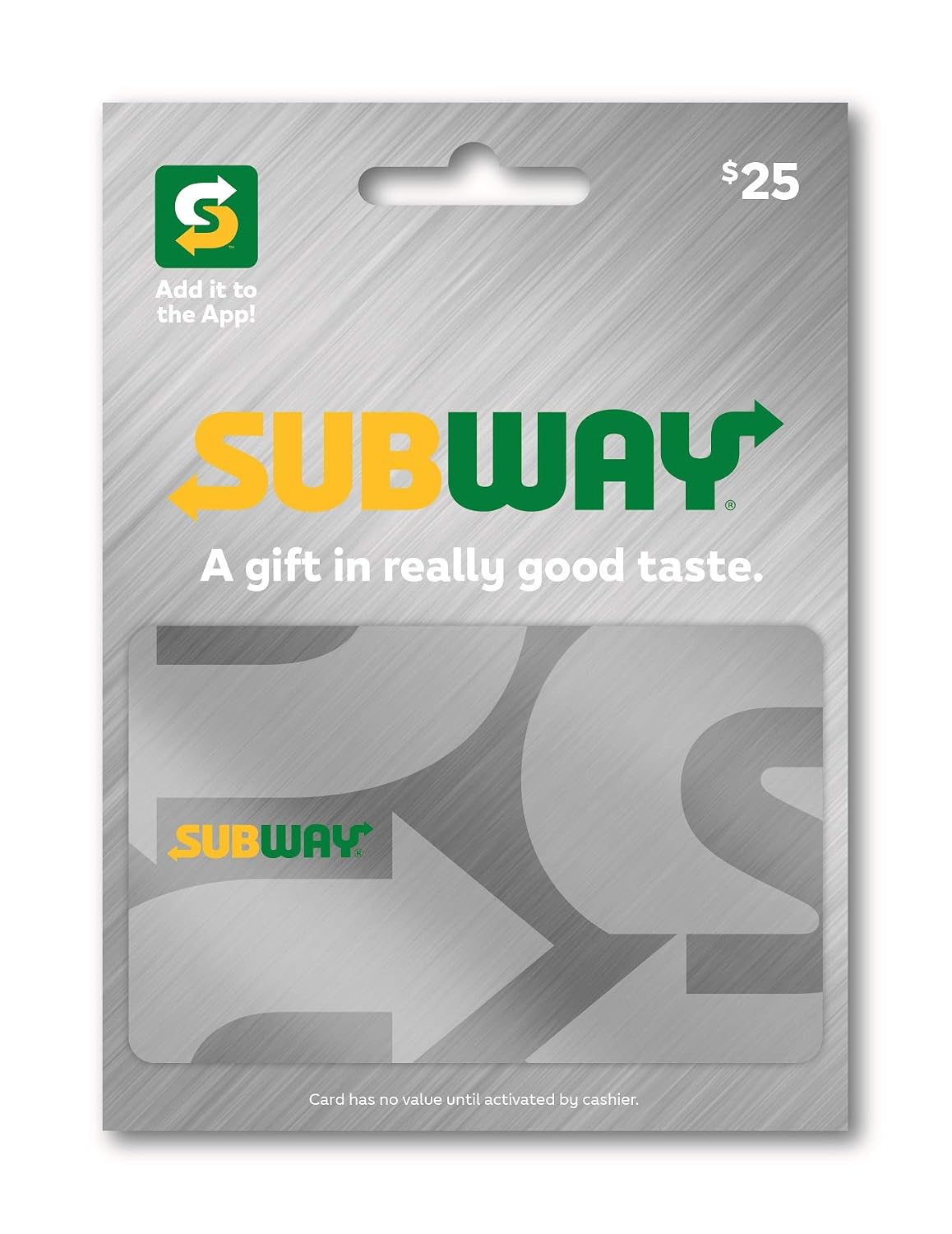 SUBWAY Birthday Physical Gift Card - $50