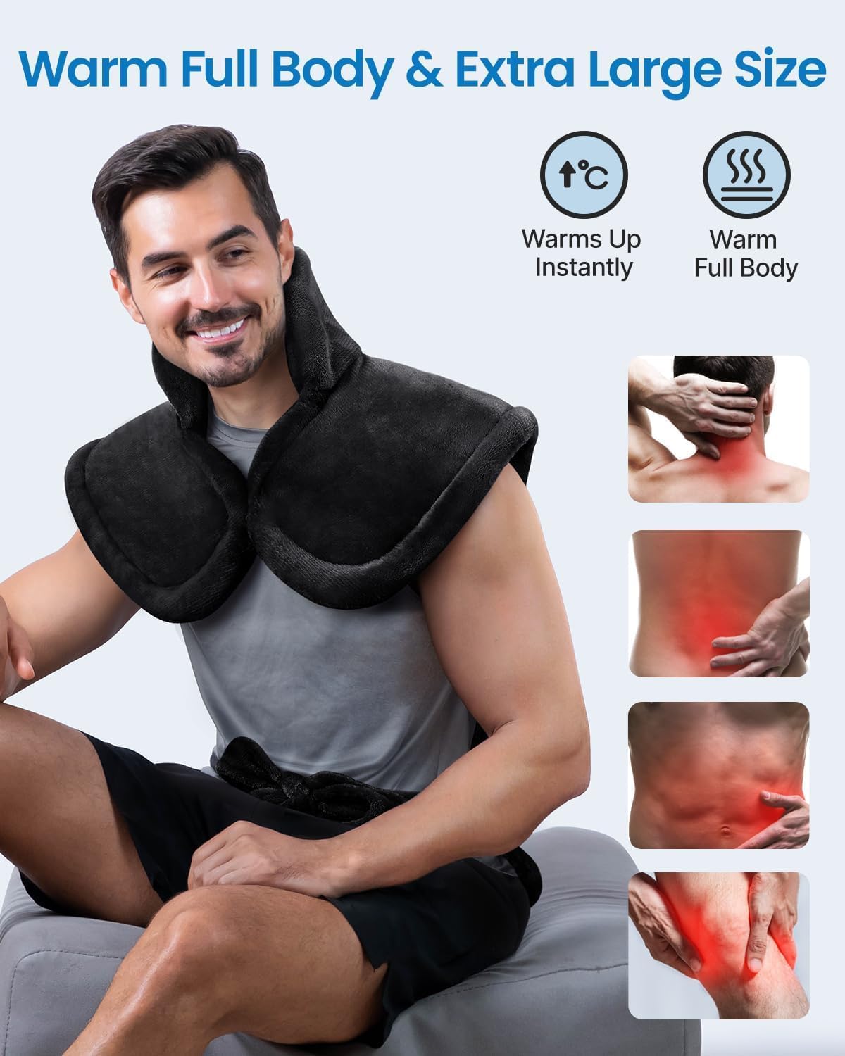 RENPHO Heating Pad for Back, Gift for Women & Men, FSA Eligible HSA
