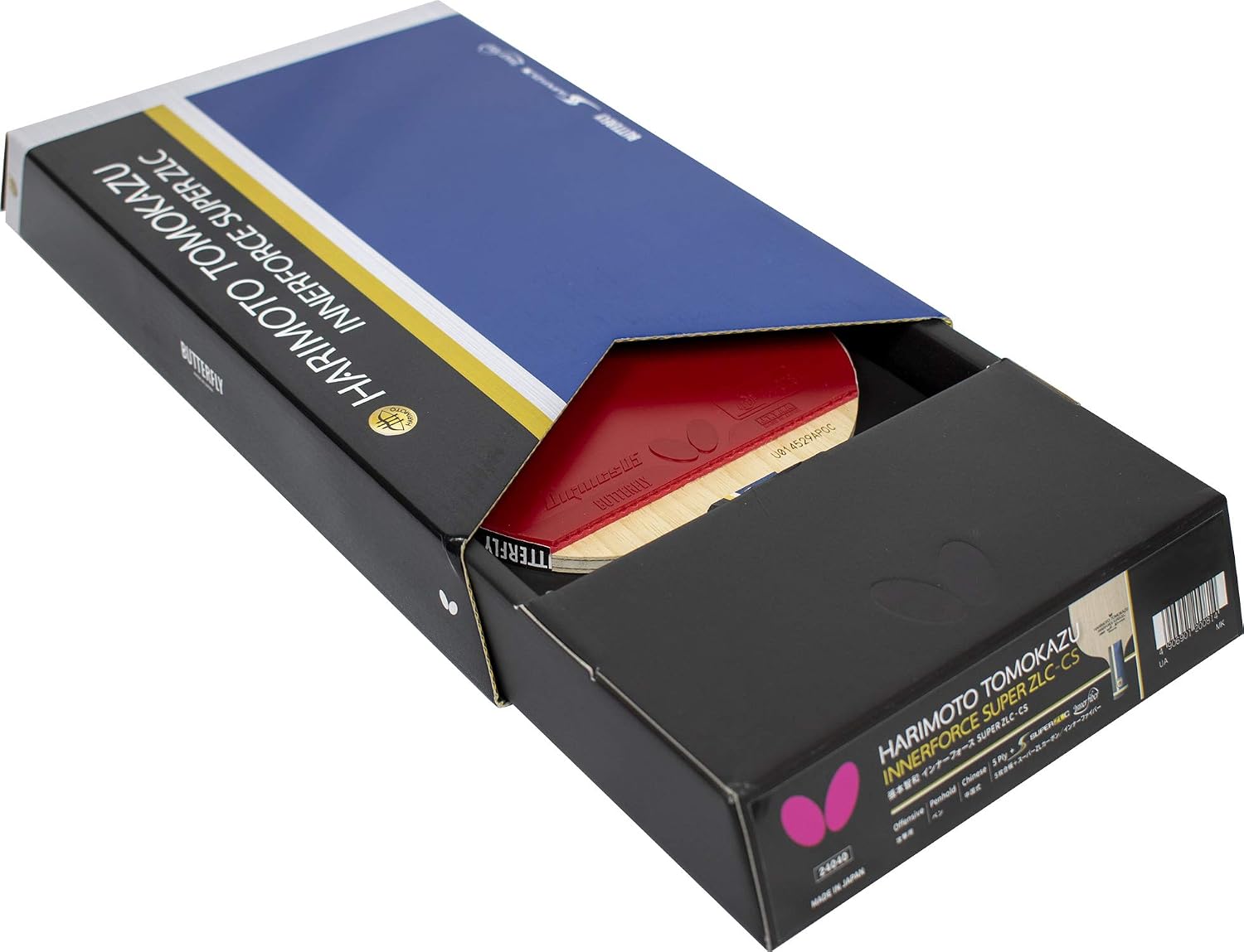 Butterfly Harimoto Innerforce Super ZLC CS Pro-Line Table Tennis Racket | Ideal for Powerful Forehand Topspin Attacks | Pro-Line Series