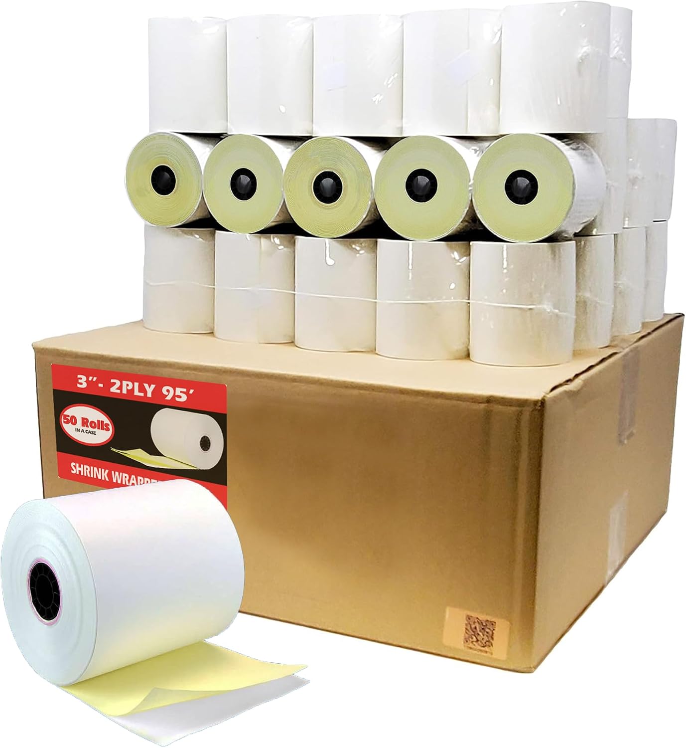 (50 Rolls) 3 1/8 x 230 Thermal Paper Receipt Rolls (55 GSM Premium Quality German Paper) Fits All POS Cash Registers BPA Free - BuyRegisterRolls