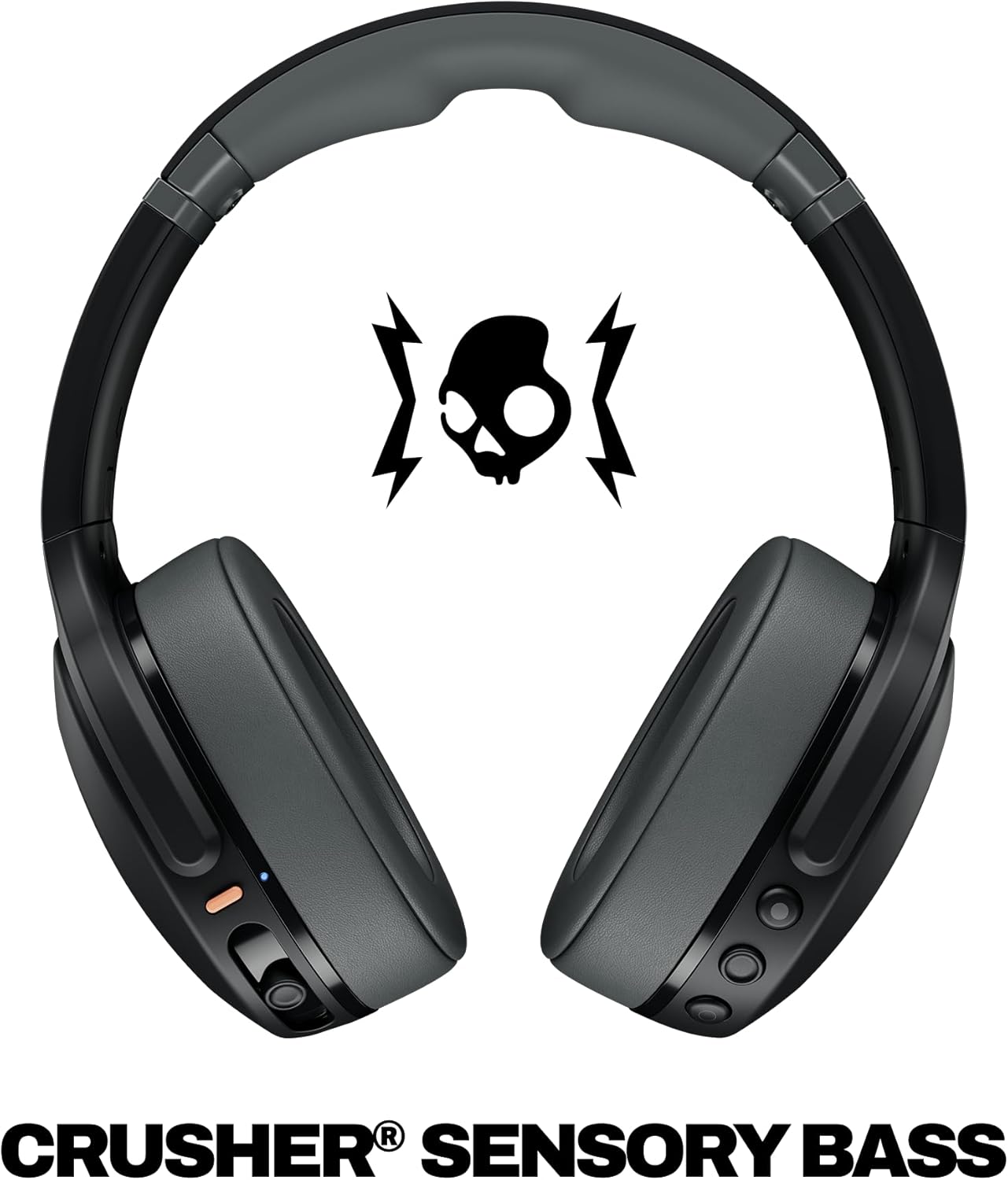 Skullcandy Crusher Evo Wireless Multi-Sensory Bass Headphones - True Black