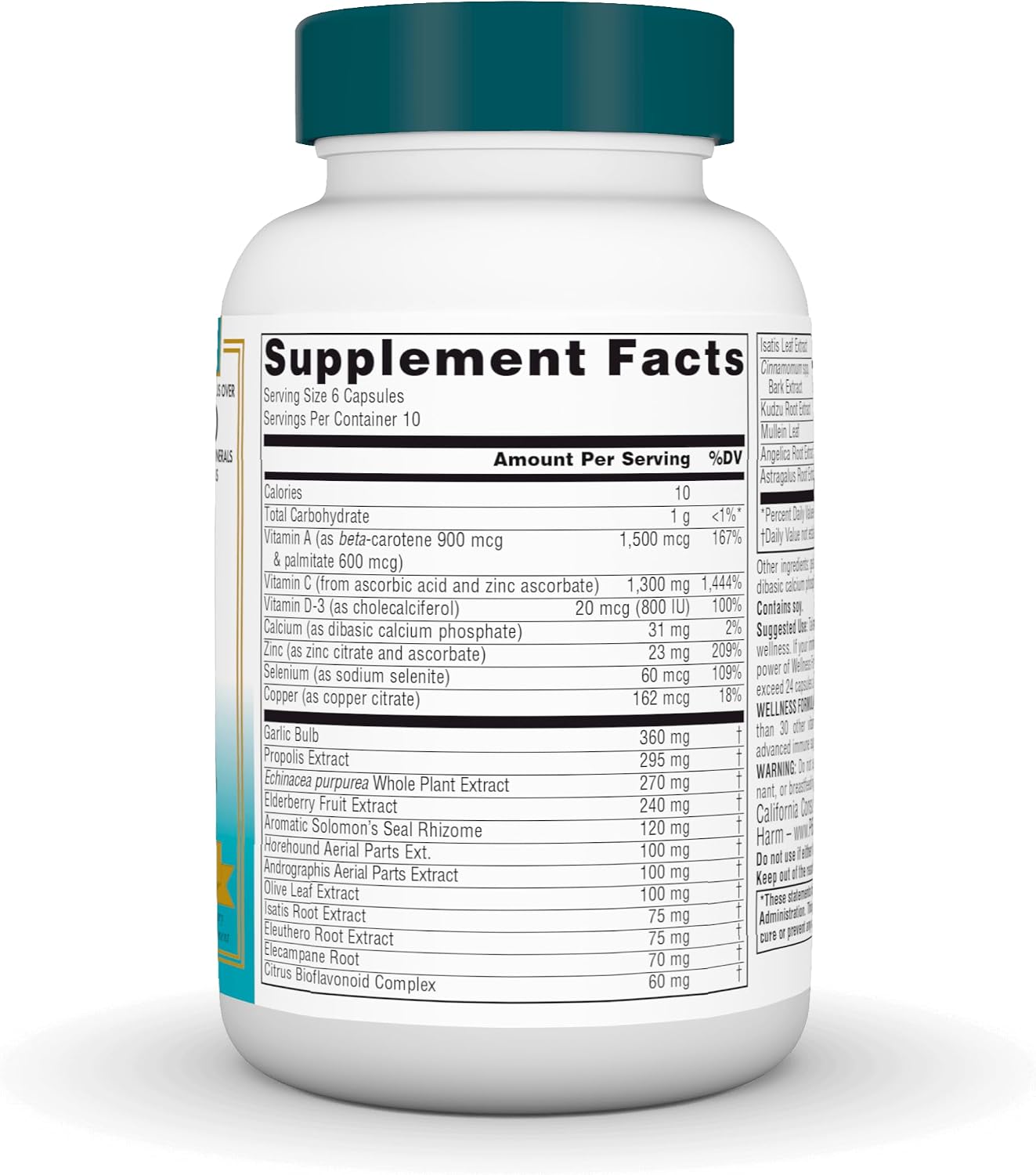 Source Naturals Wellness Formula, Advanced Immune Support - 240 Capsules | Bio-Aligned Vitamins & Herbal Defense with Vitamin C Plus 30 other Vitamins, Minerals & Herbs for Immune System Support
