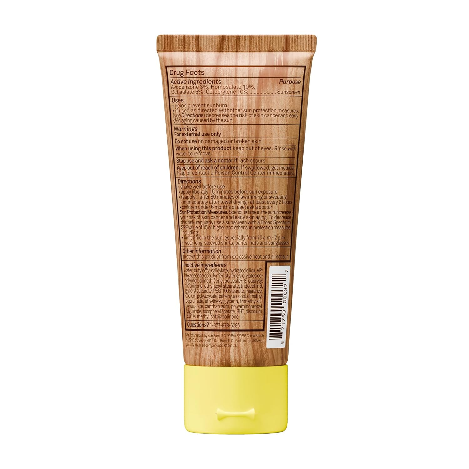Sun Bum Original SPF 50 Sunscreen Body Lotion - 8 oz | Broad Spectrum Moisturizing Sunscreen with Vitamin E, Hawaii 104 Act Compliant (Made without Octinoxate & Oxybenzone)