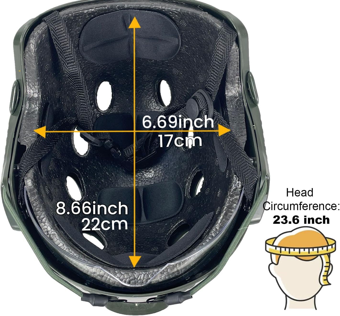 PJ Type Tactical Multifunctional Fast Helmet with Visor Goggles Version